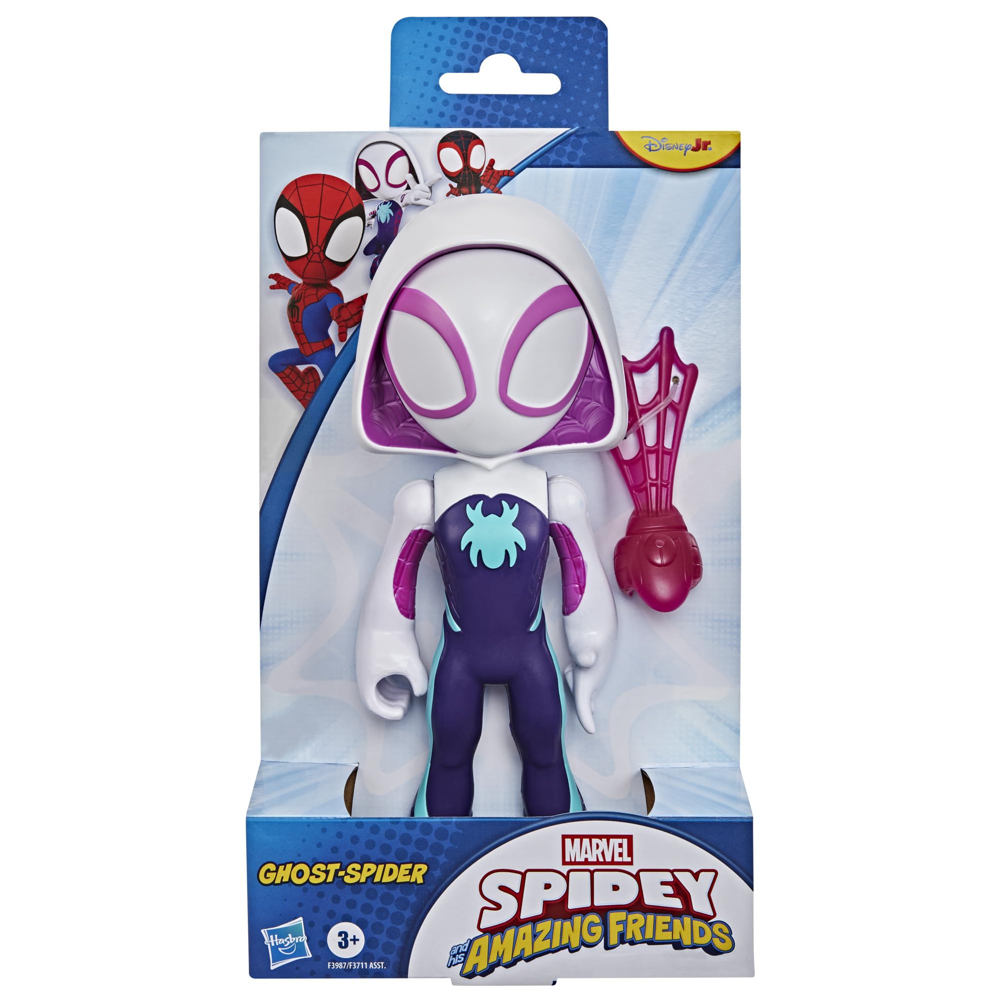 SPIDEY AND HIS AMAZING FRIENDS Supersized Ghost-Spider Action Figure | 22.5-cm Poseable Toy for Ages 3+ 8
