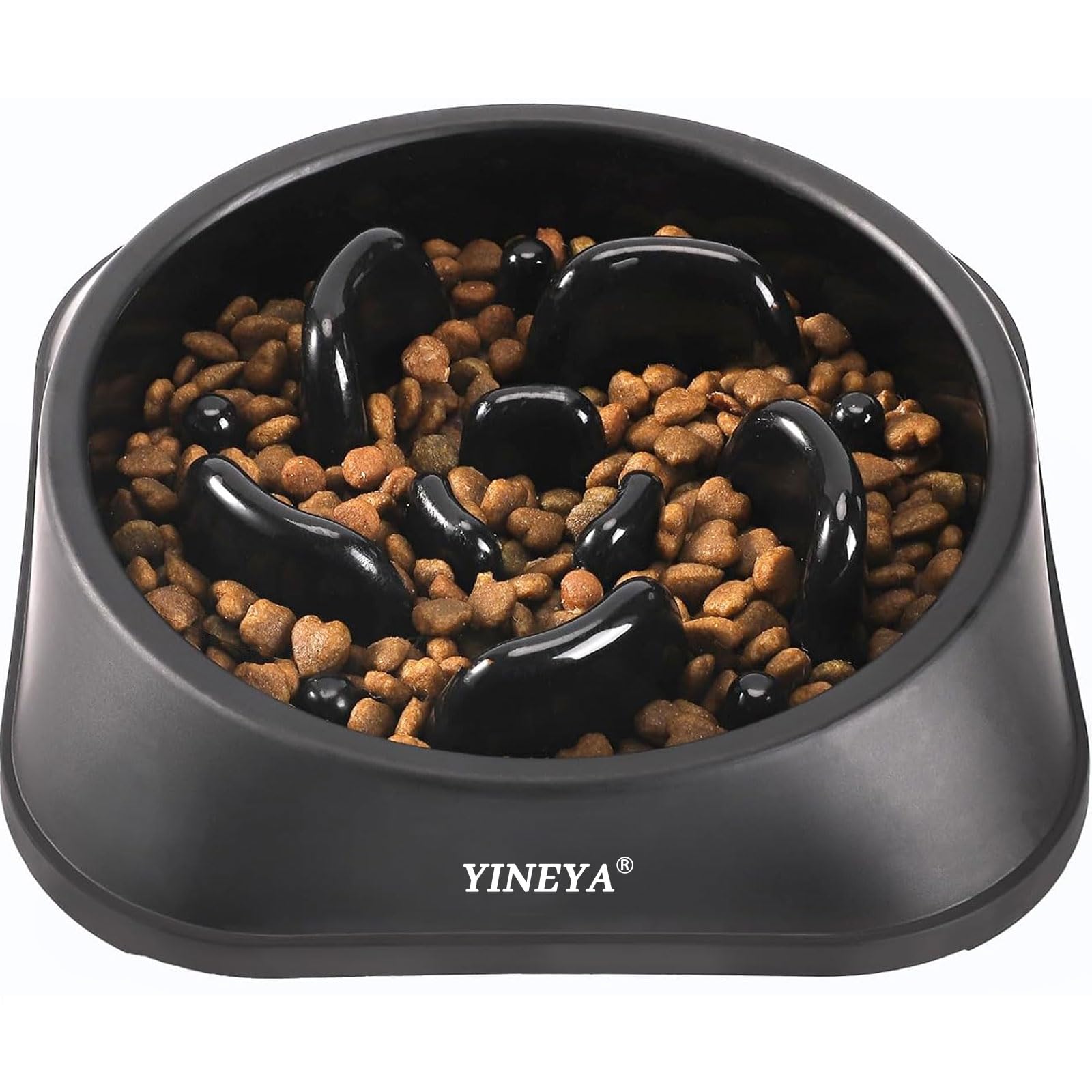YINEYA Slow Feeder Dog Bowl - Prevents Choking & Bloat | Medium/Small Breed | Polypropylene