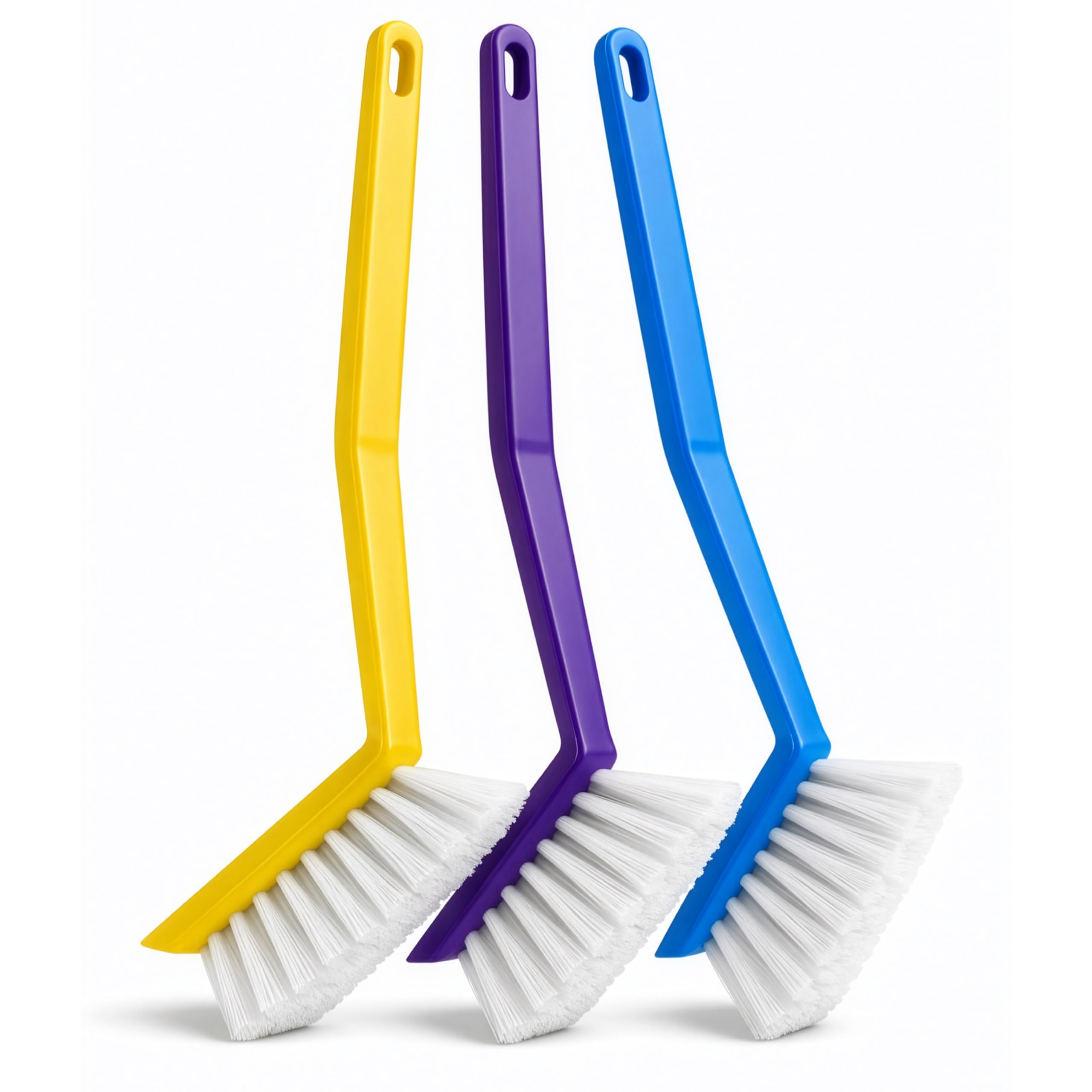 Vivo Technologies Kitchen Brushes - Pack of 3 | Removes Burnt Food & Grease | Non-Slip Grip