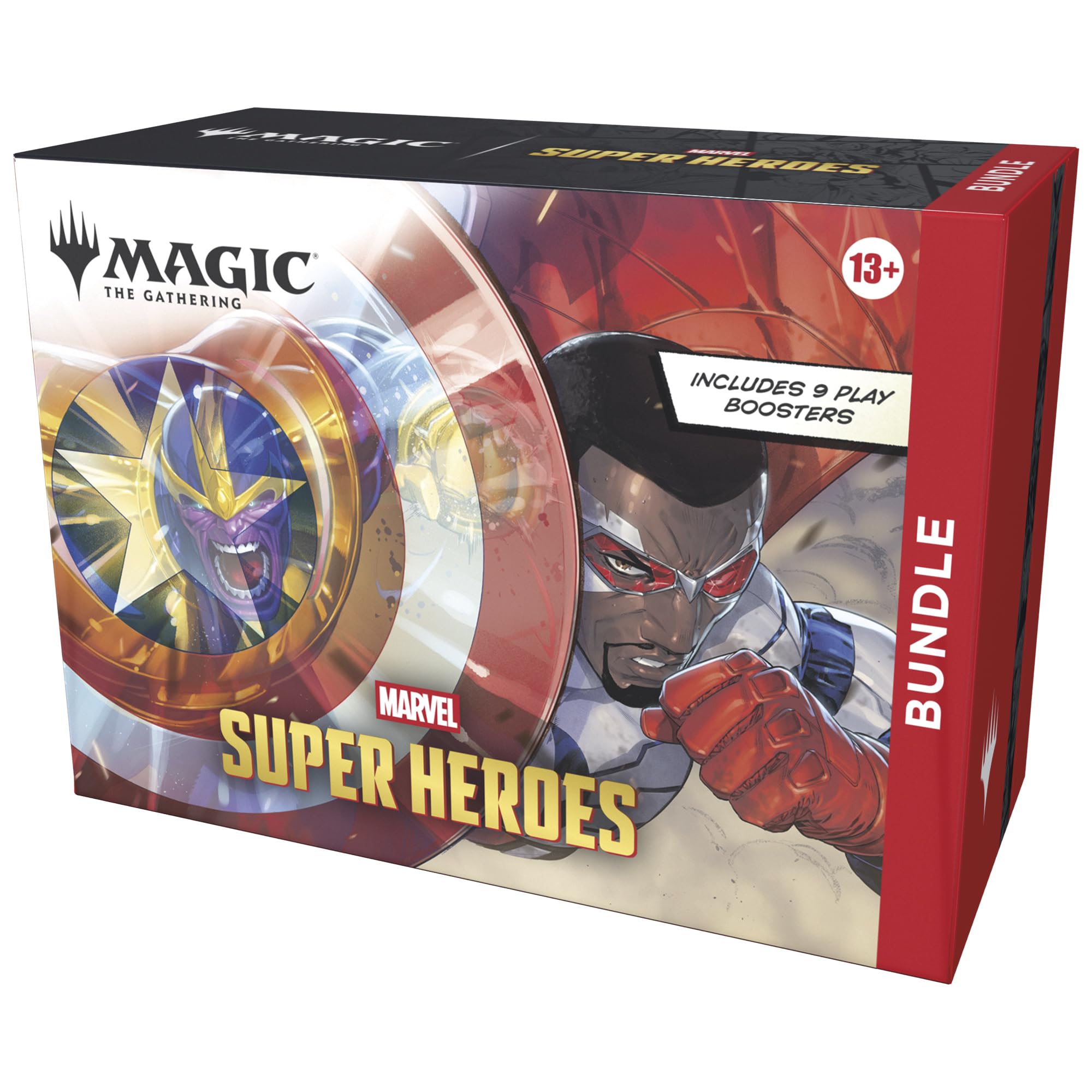 Magic: The Gathering - MSH: Marvel Super Heroes Bundle | 9 Play Boosters, 30 Lands, Alt-Art Foil Card
