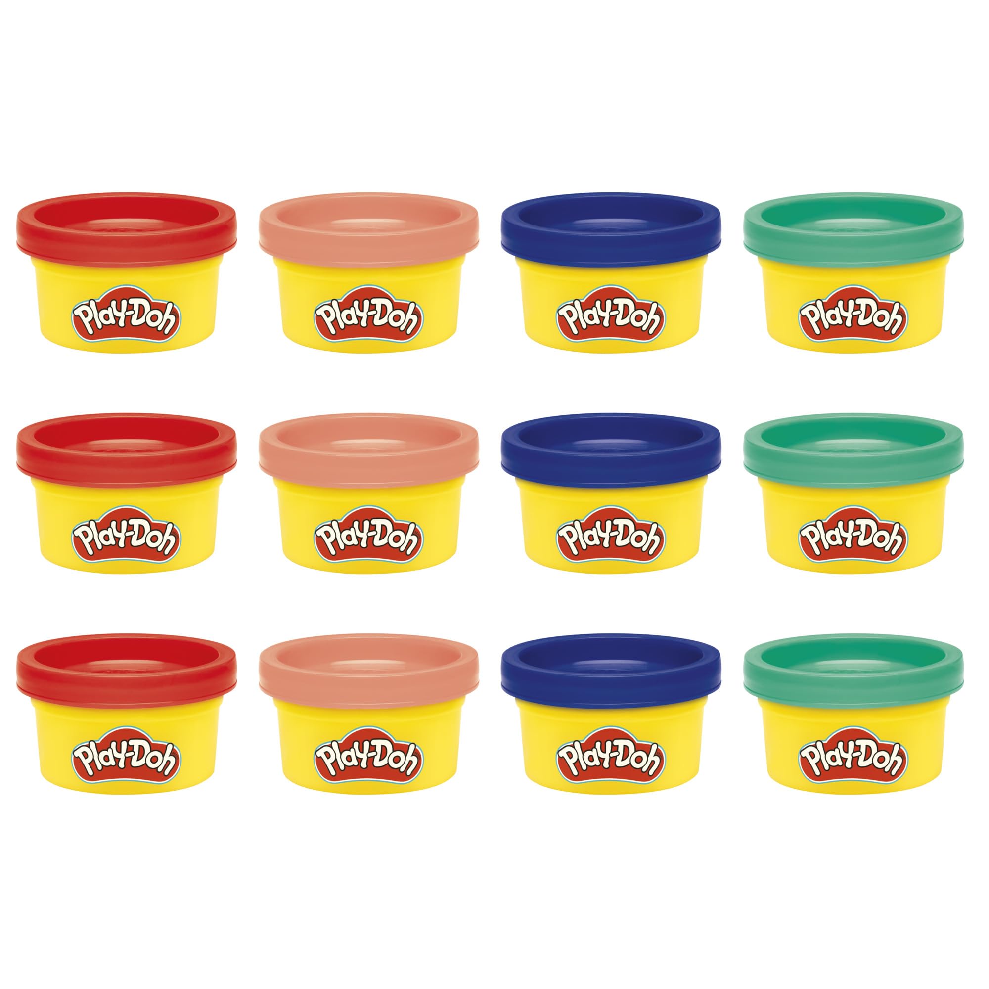 Play-Doh Treats & Favors 12-Pack - Non-Toxic Mini Dough Cans for Kids Ages 2+ 1