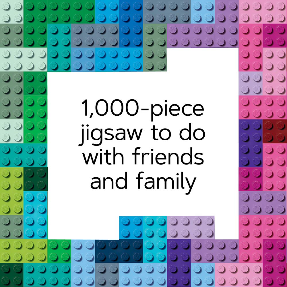 LEGO Rainbow Bricks Puzzle - 1000-Piece Gradient Challenge for Adults & Kids 4