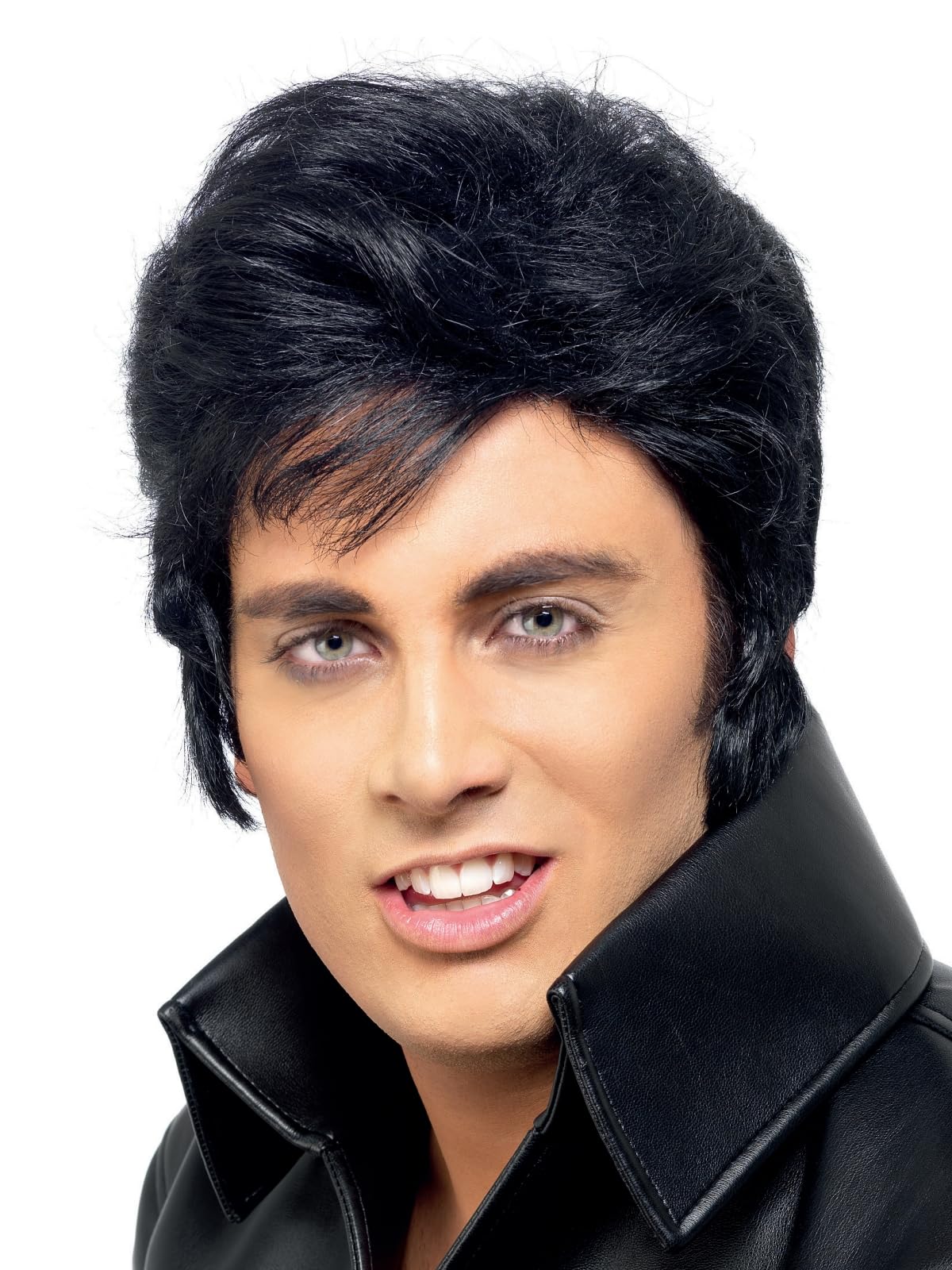 Smiffys Elvis Wig - Black | Kanekalon Material | One Size 1