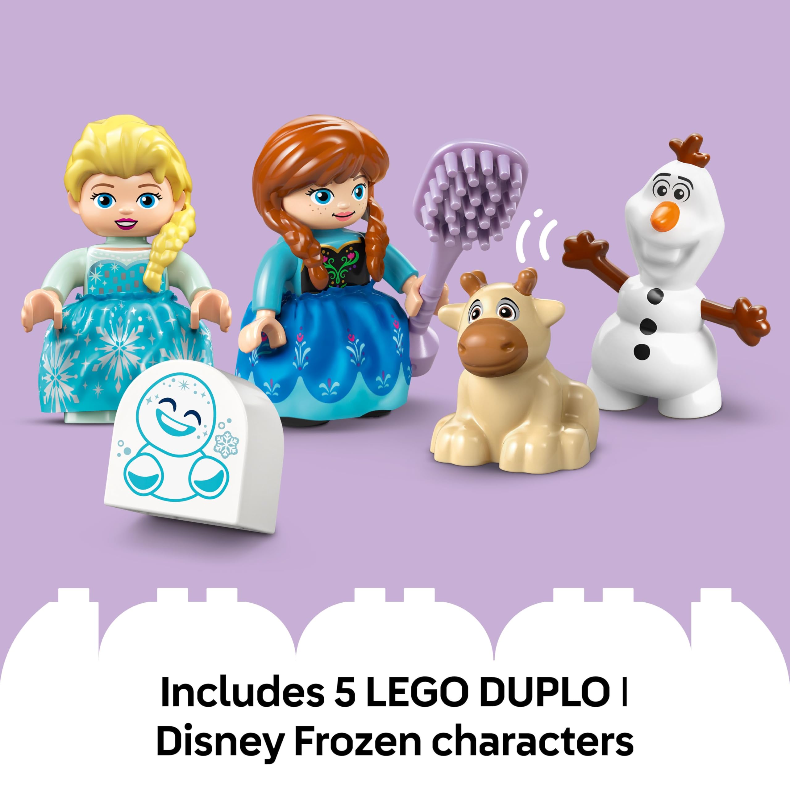 LEGO DUPLO Disney Anna and Elsa's Frozen Castle Party - Building Set for Toddlers 2+ 2