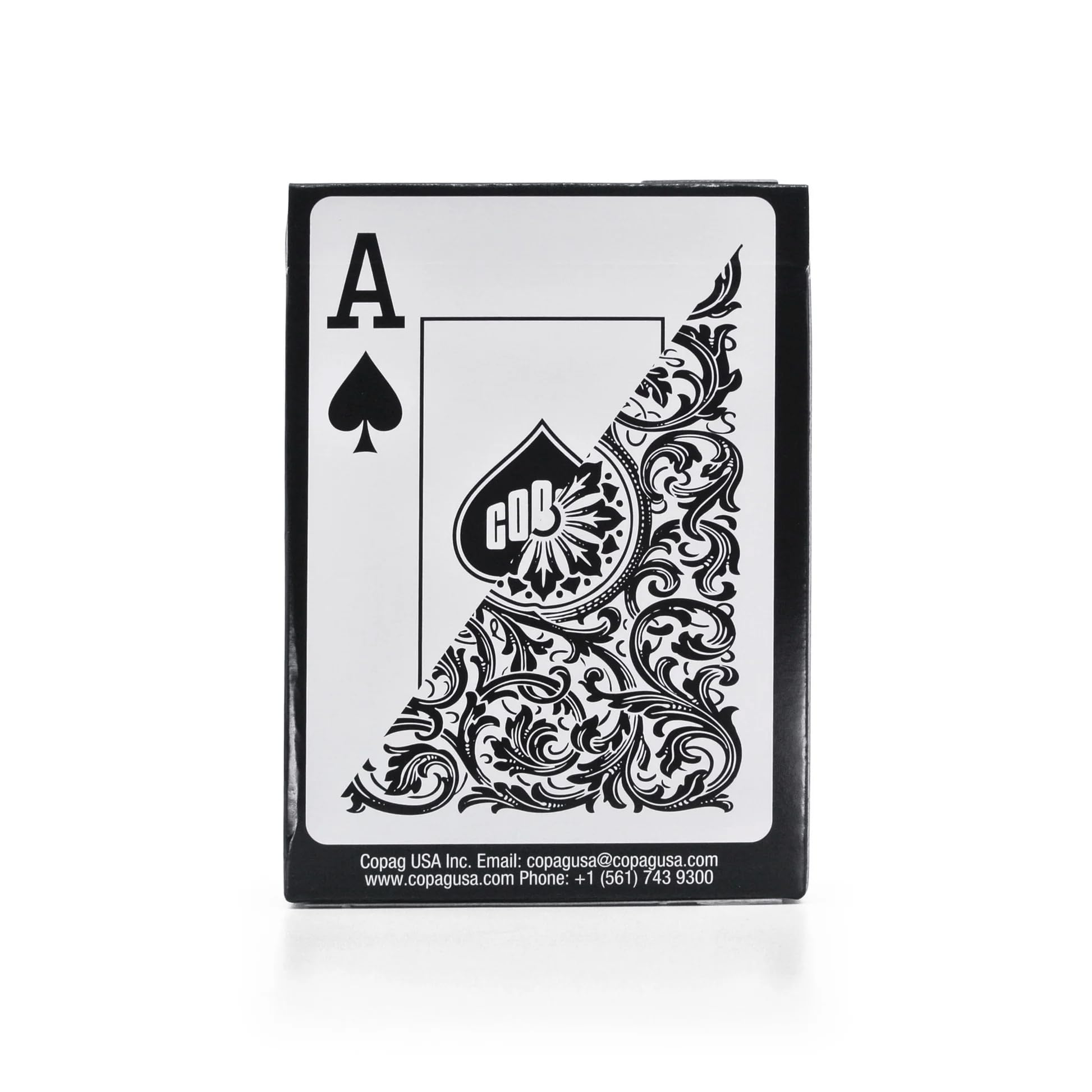 Copag Poker Size Jumbo Index Black Playing Cards | PVC Plastic Deck | Adult Unisex 2