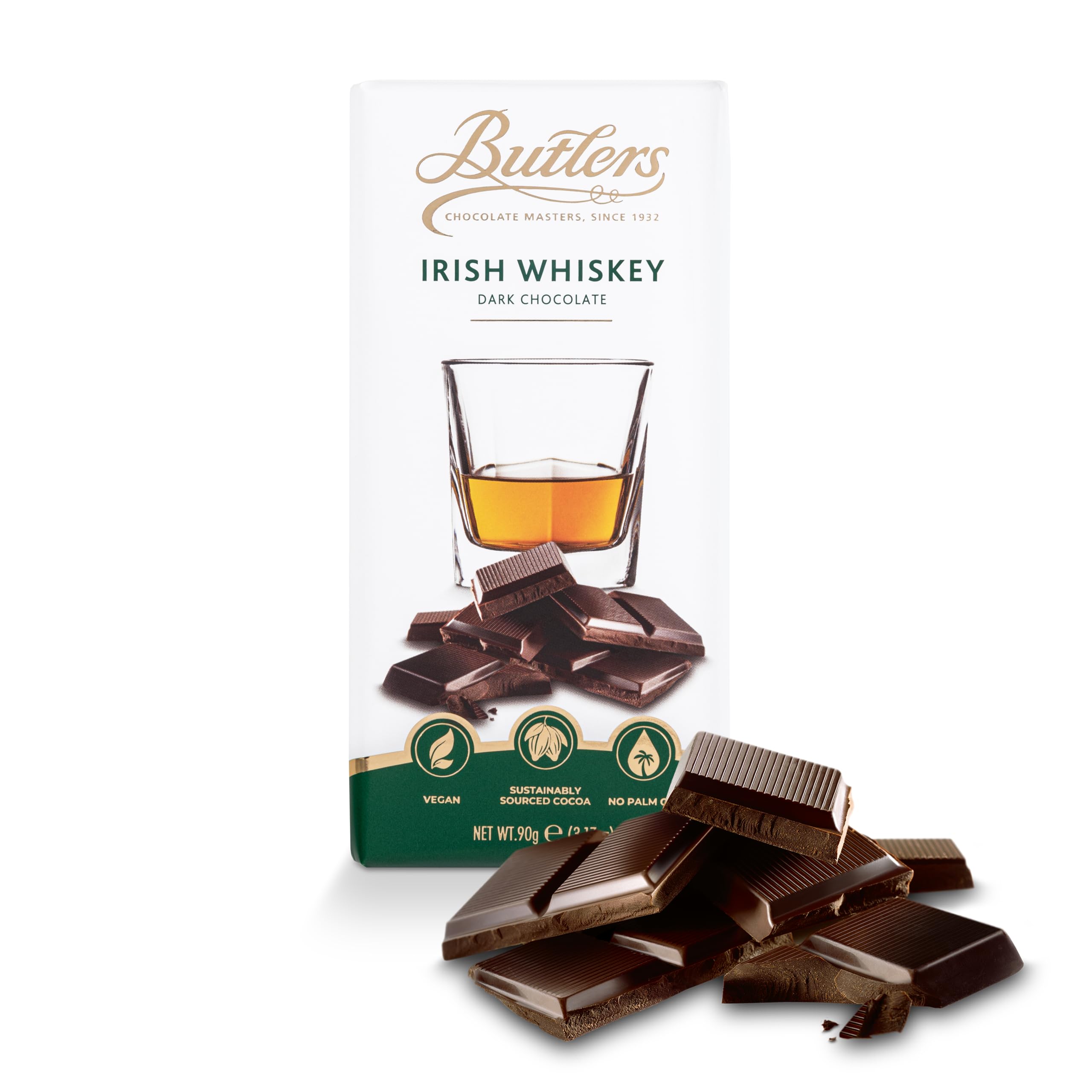 Butlers Dark Chocolate Irish Whiskey Bar 90g 5