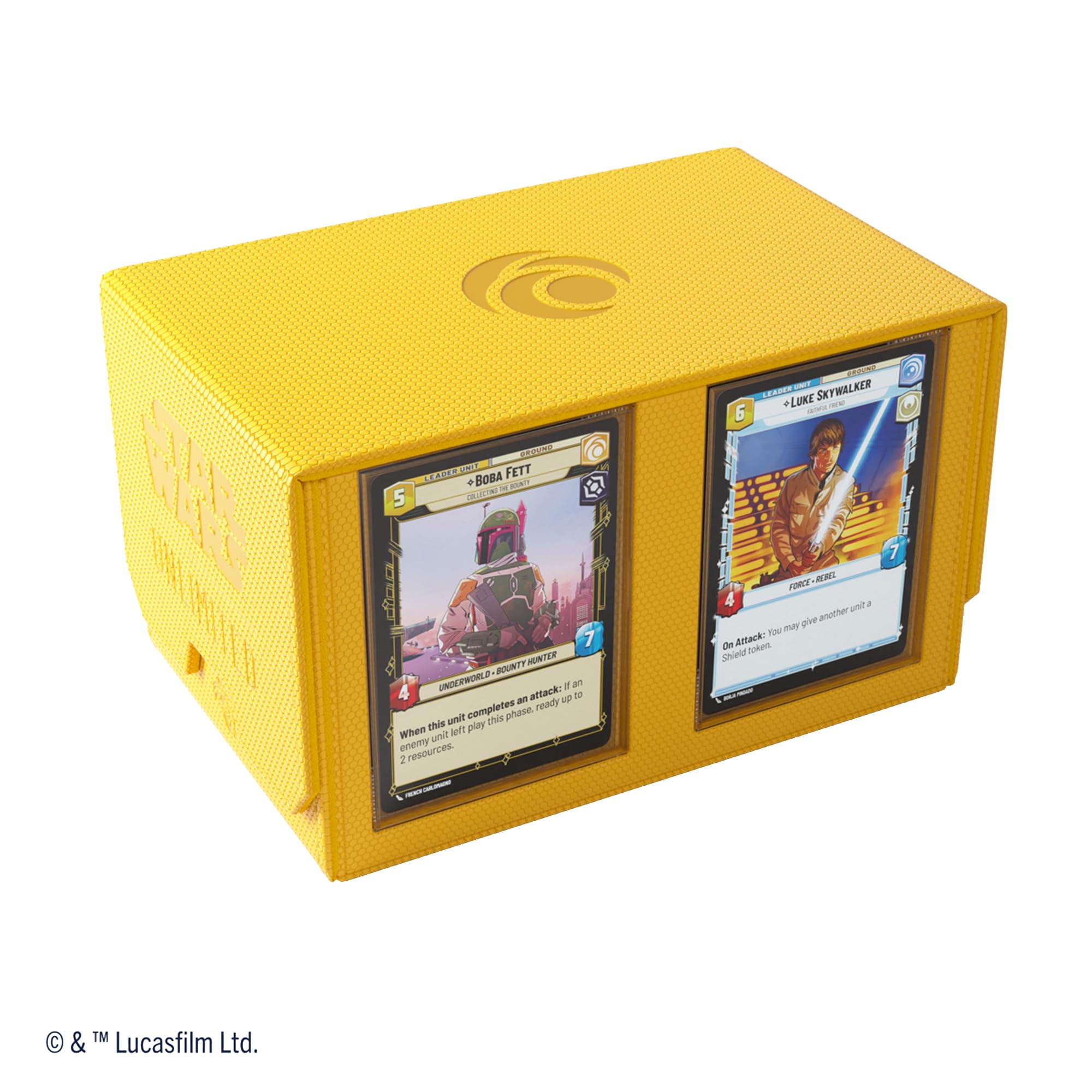 Gamegenic Star Wars Unlimited Double Deck Pod - Yellow | Holds 2 Double-Sleeved 60-Card Decks 2