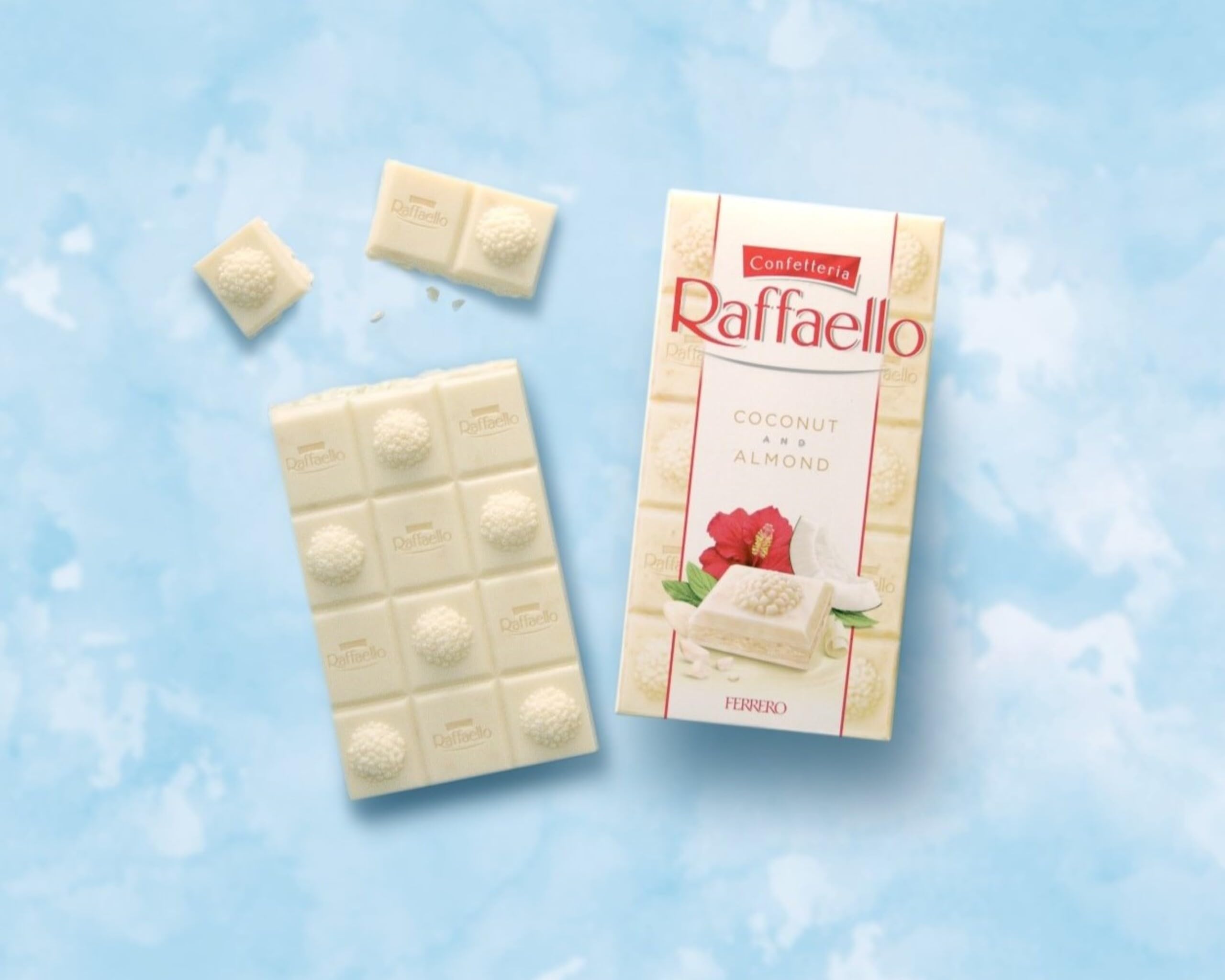 Ferrero Raffaello White Chocolate Bar with Coconut and Almonds 90g 4