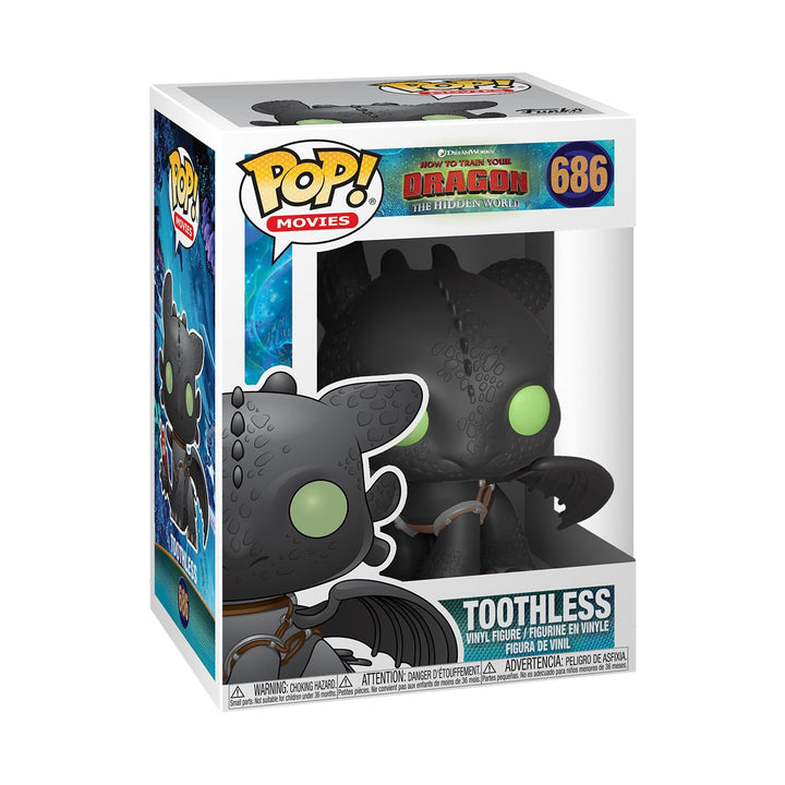 Funko 36355 POP Vinyl: How To Train Your Dragon 3: Toothless Sammelfigur, mehrfarbig