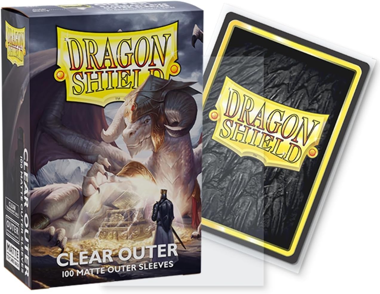 Arcane Tinmen Dragon Shield Matte Clear Outer Sleeves - 100 Count for Trading Card Protection 4