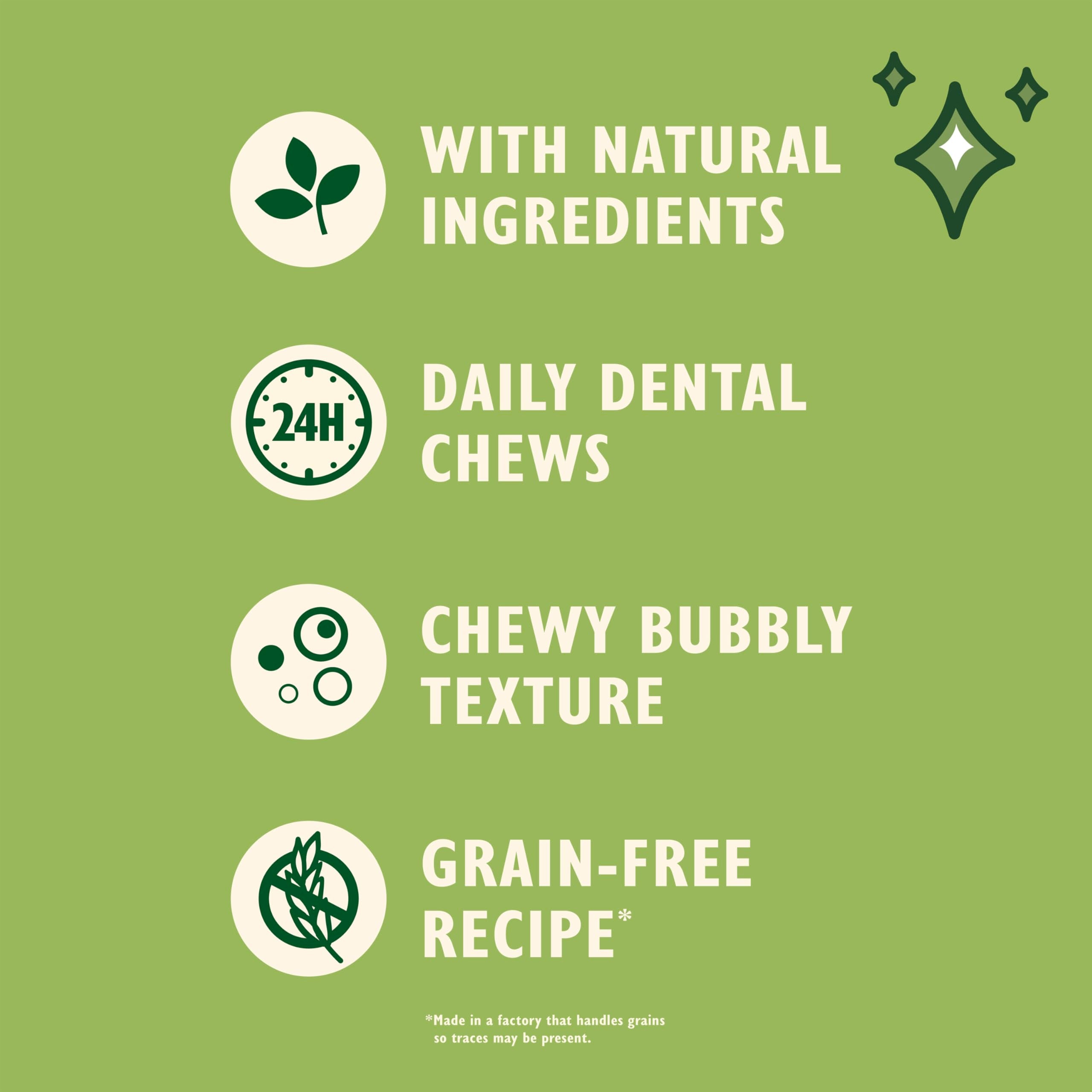 Lily's Kitchen Woofbrush Large Dental Dog Chew - Grain-Free, Natural Ingredients, Vet Approved | 329g Pack