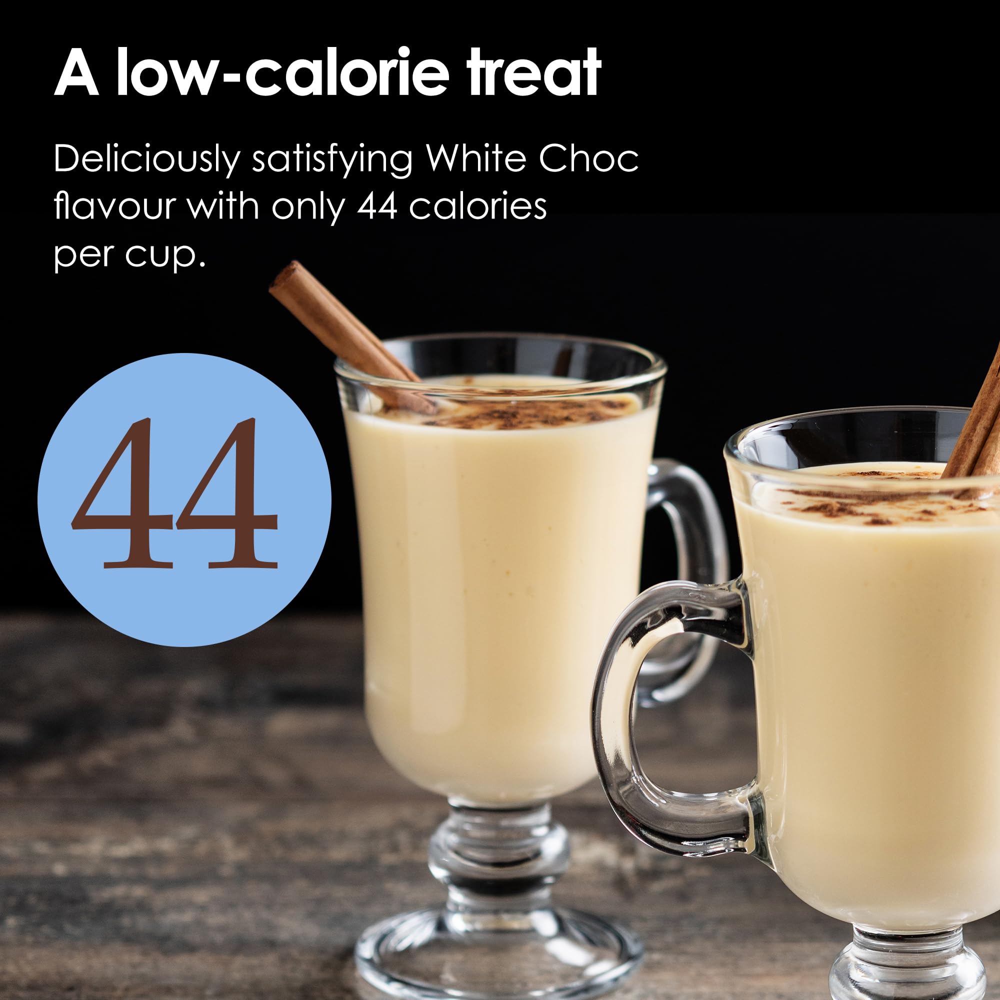 Options White Hot Chocolate Sachet - Real White Belgian Chocolate, Low Calorie | 30 x 11g Pack 2