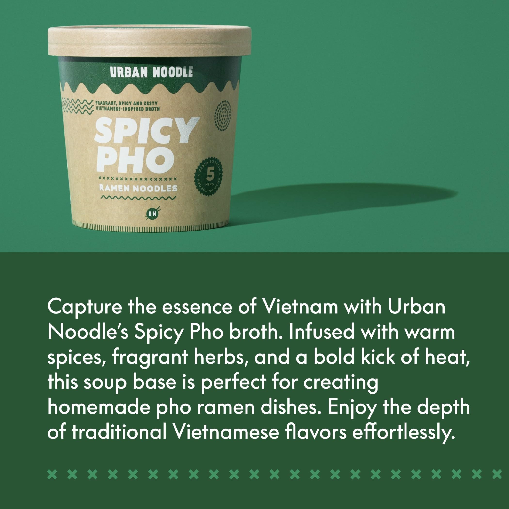 Urban Noodle - Tom Yum, Spicy Pho & Yaki Umami Ramen Noodles Variety Pack, Vegan Friendly 16