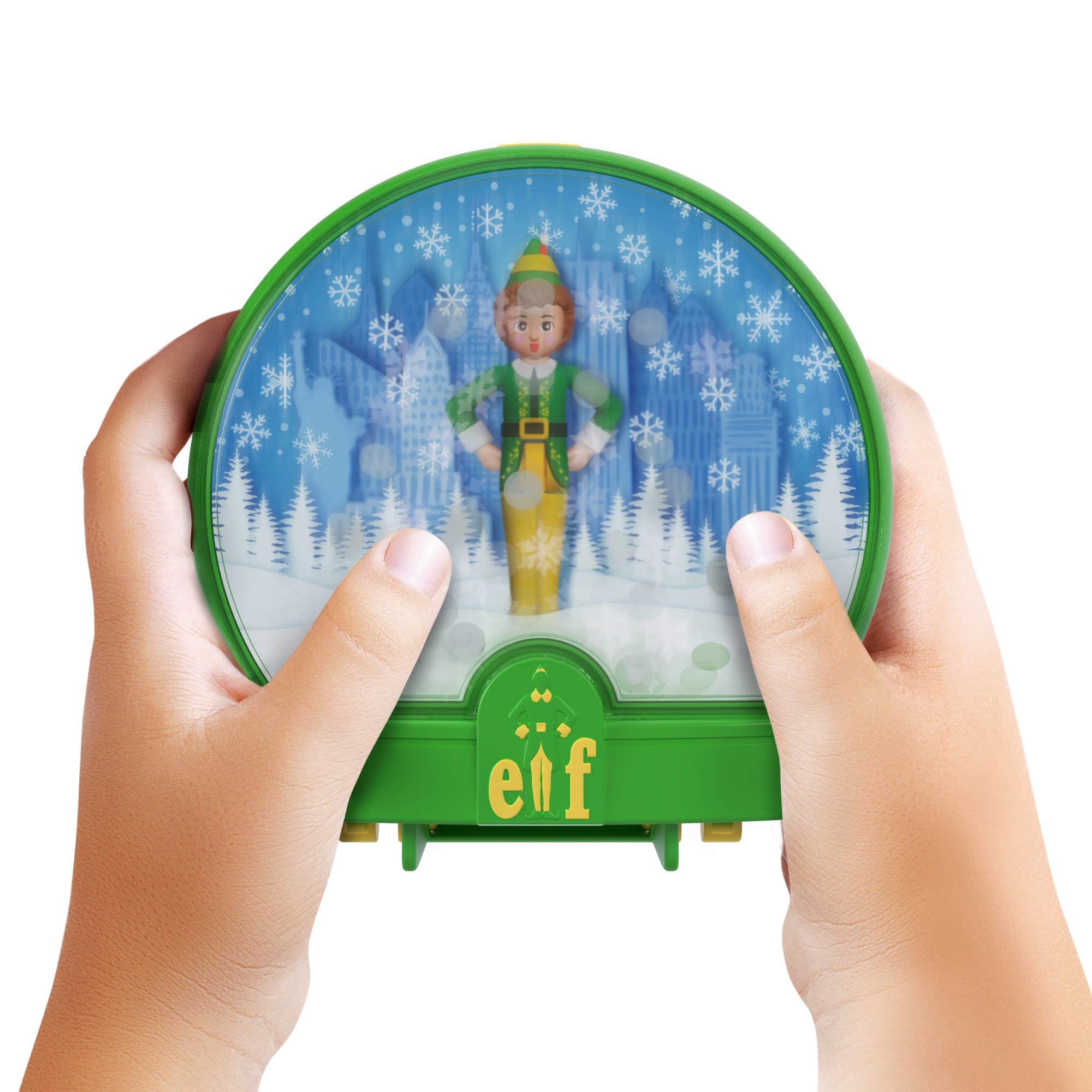 Polly Pocket x Elf Collaboration Compact Playset with Micro Buddy & Santa Dolls