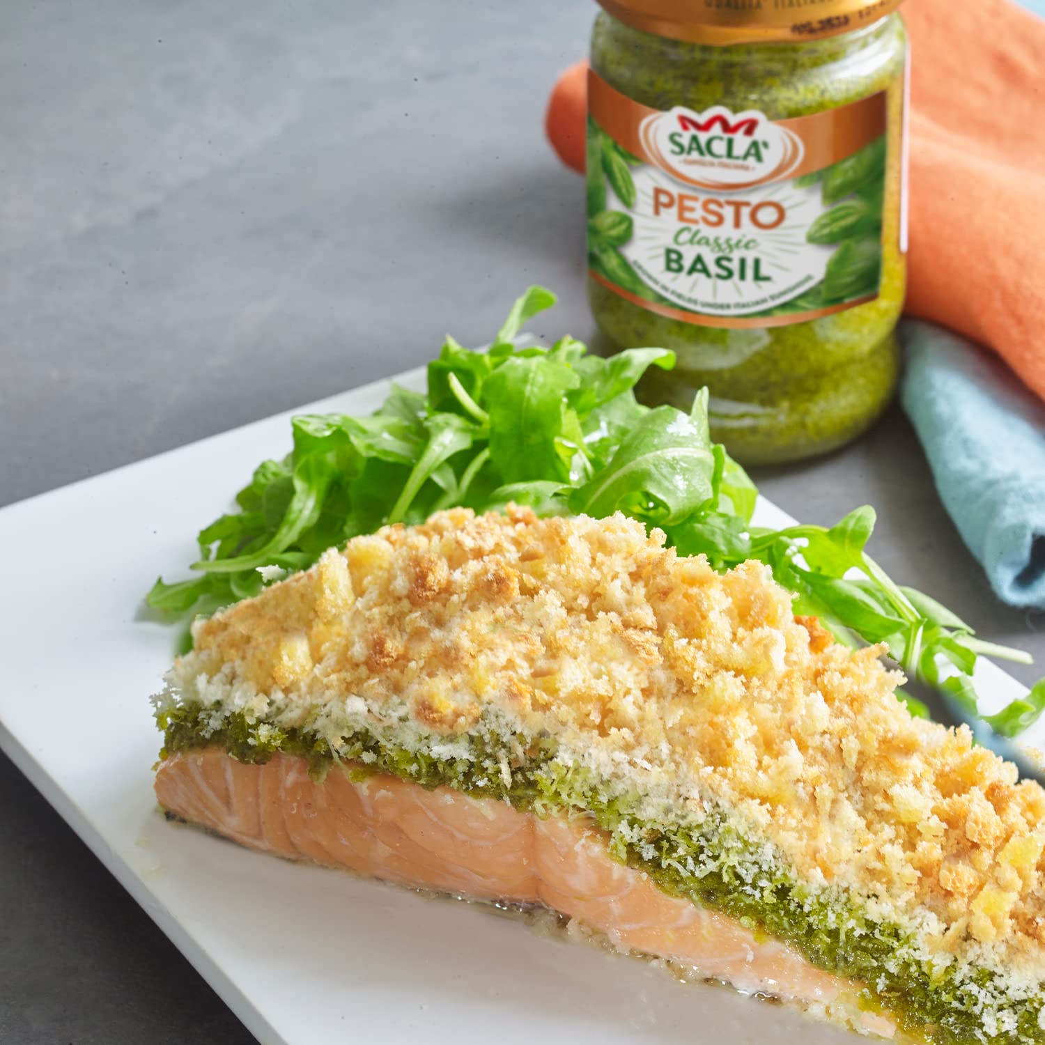 Sacla Classic Basil Pesto - Authentic Italian Flavor | 2 x 45g Pack 4