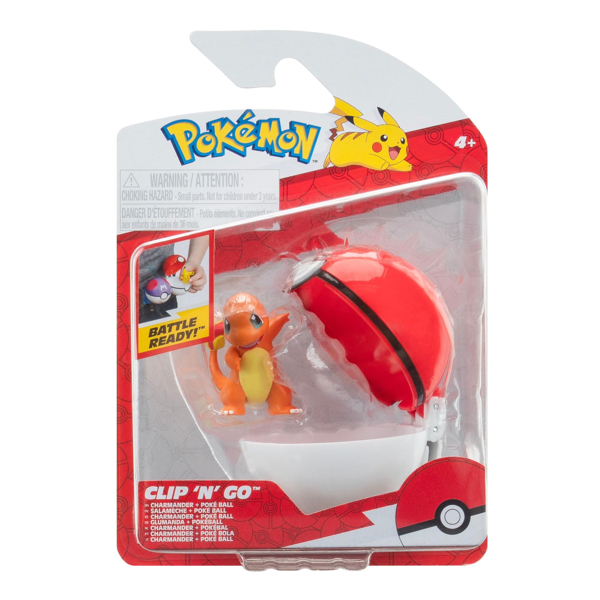 Pokémon Clip 'N' Go Charmander with Pokéball - Action Figure Playset for Kids 1