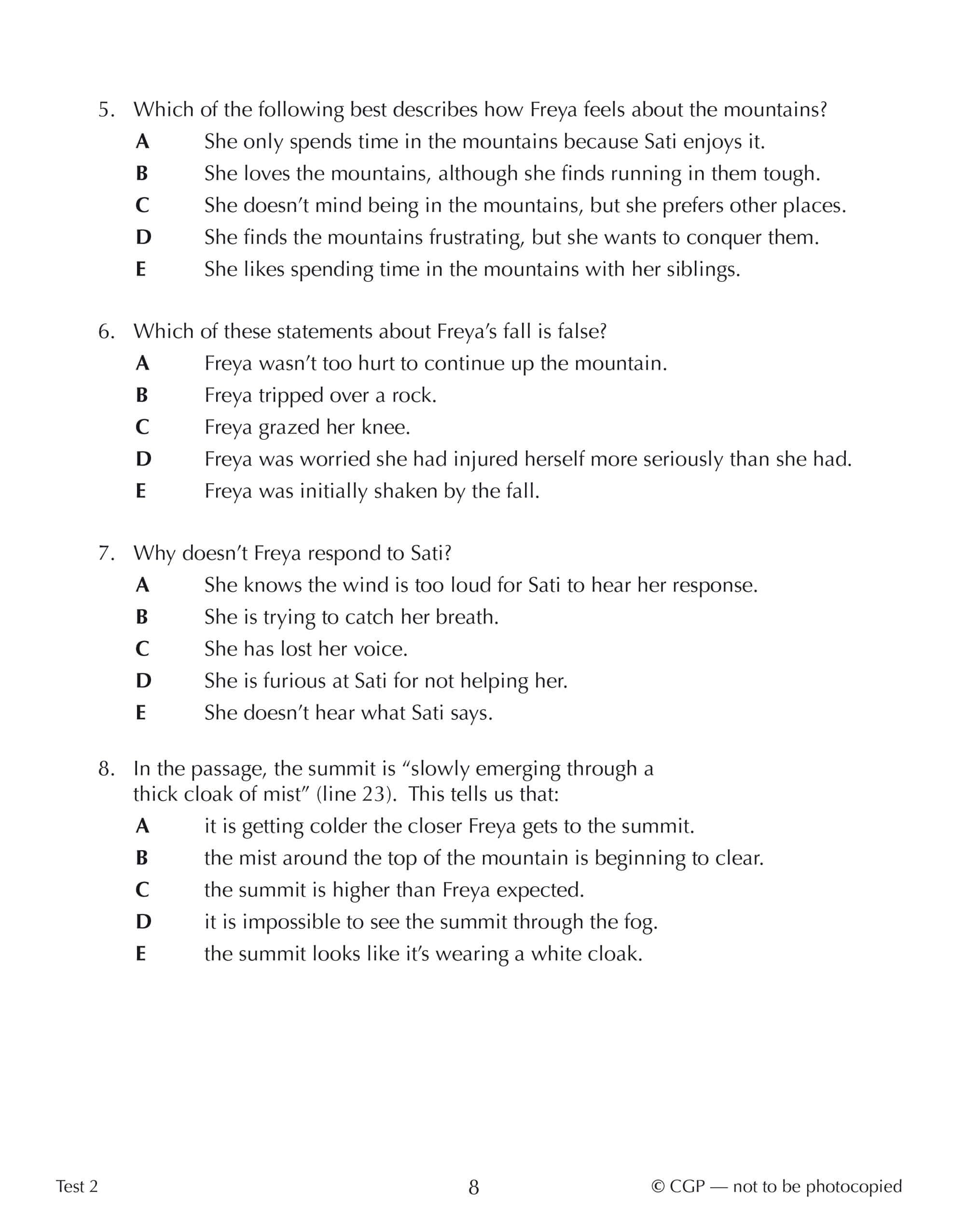 CGP 11+ GL 10-Minute Tests: English Comprehension | Ages 10-11 | Paperback with Online Edition 4