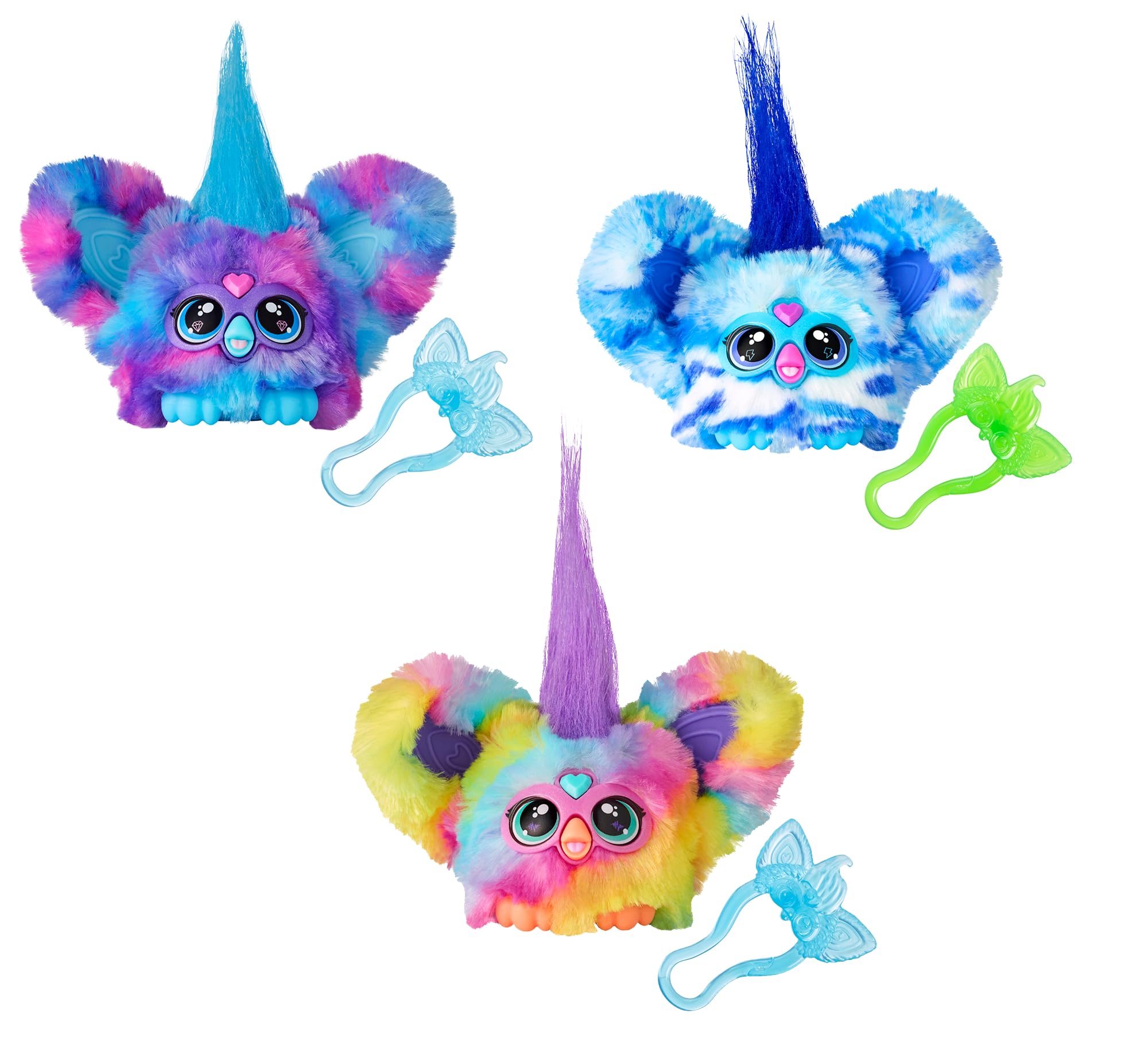 Furby Furblets Ooh-Koo, Luv-Lee and Ray-Vee Mini Electronic Music Toys
