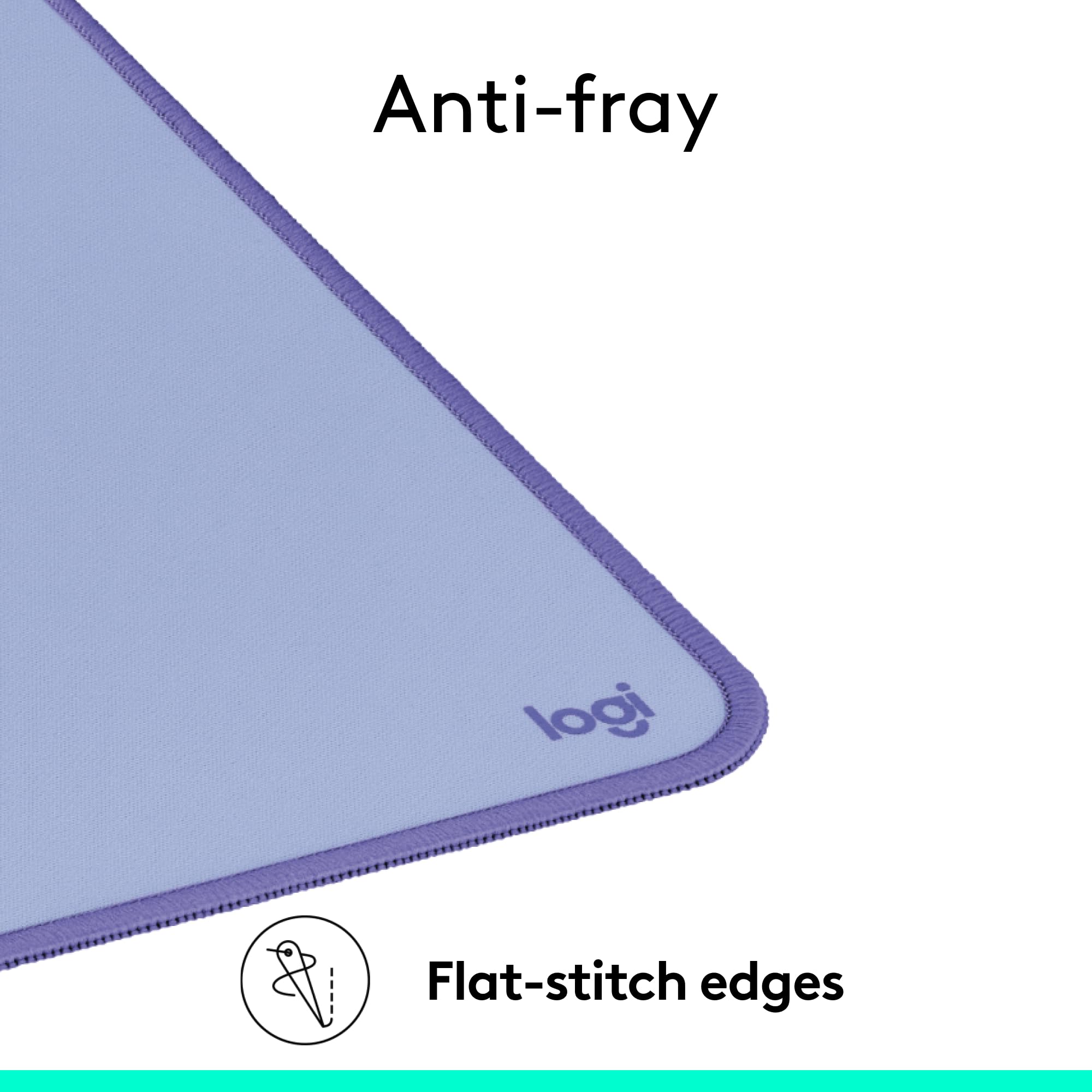 Logitech Studio Series Multifunctional Large Desk Pad - Spill-Resistant, Anti-Fray, Lilac | 70 x 30 cm 7