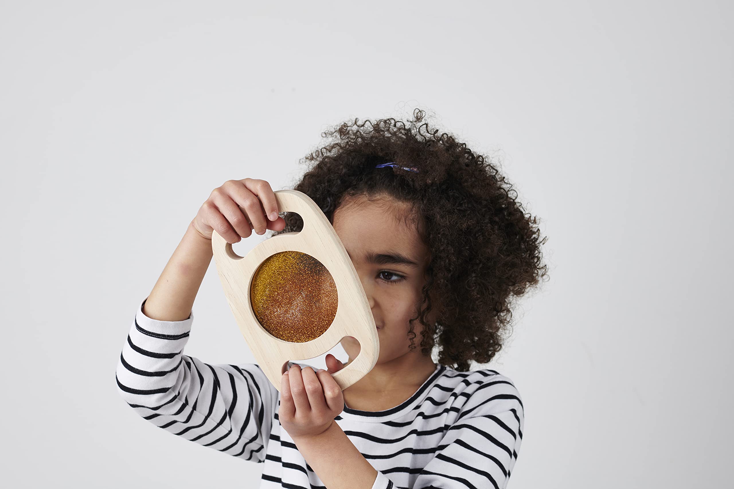 tickit Easy Hold Glitter Panel – Gold Rubberwood Sensory Panel for Toddlers 12 Months+