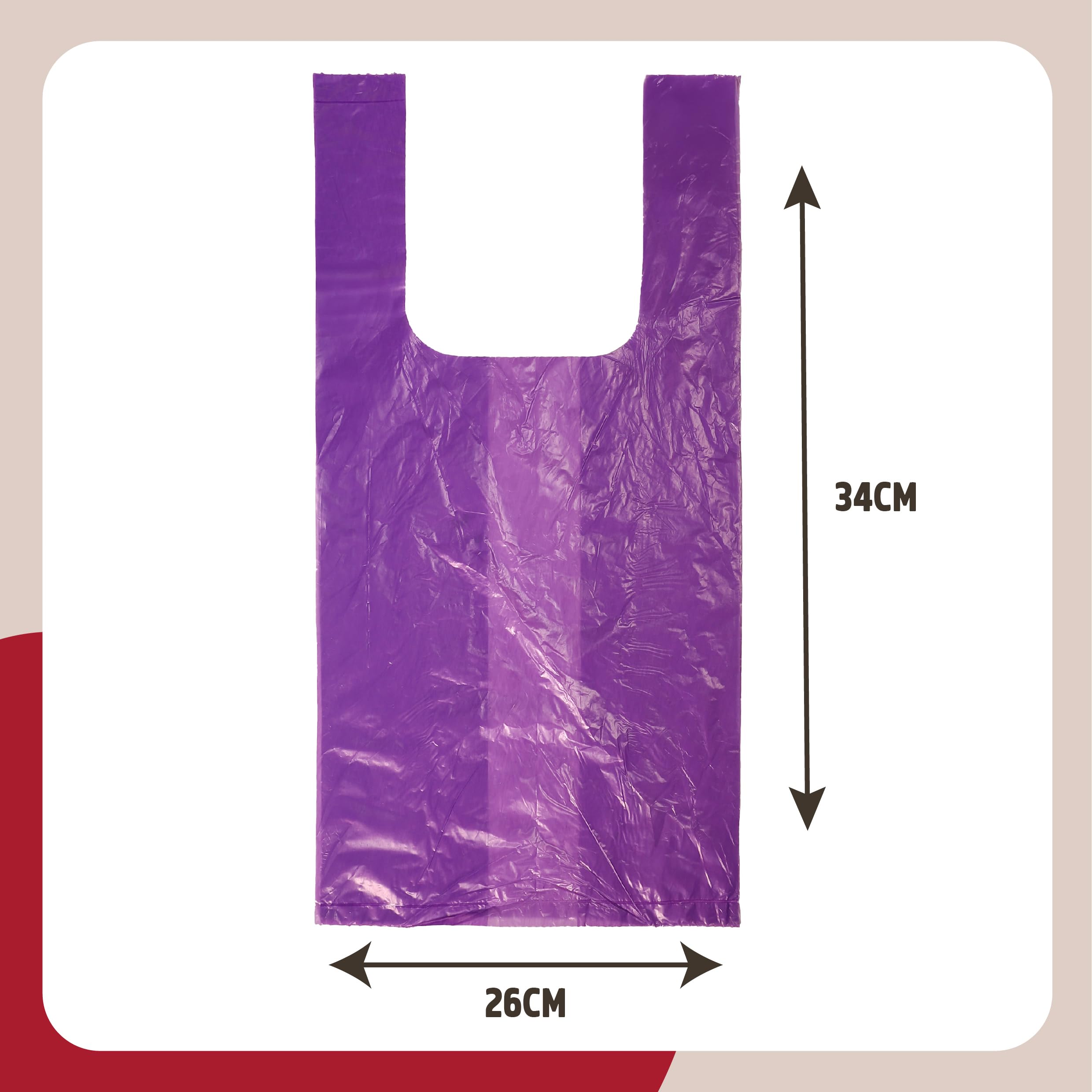 Rosewood Dog Poo Bags with Handles - 100 Count Roll | Vanilla Scented | 30% Recycled Plastic 5