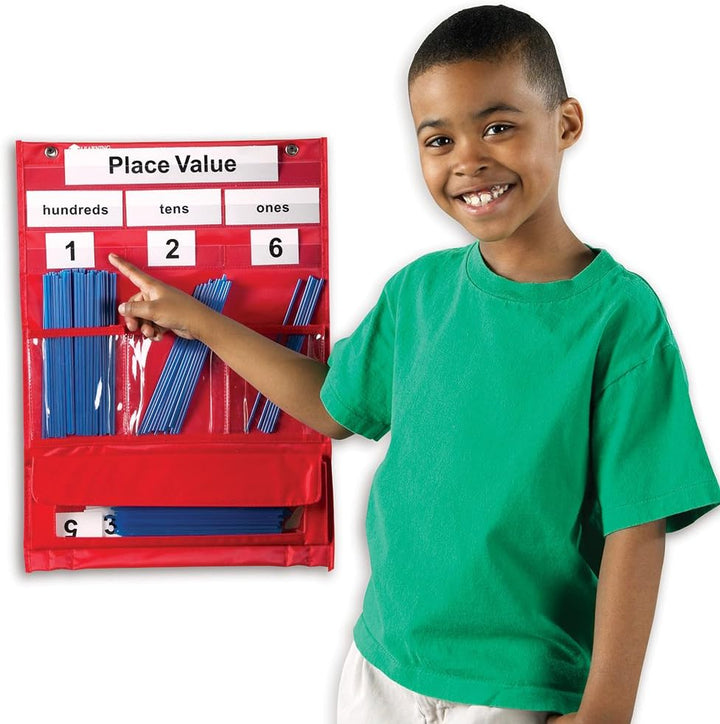 Learning Resources - Counting & Place Value Pocket Chart Educational Tool (LER2416)