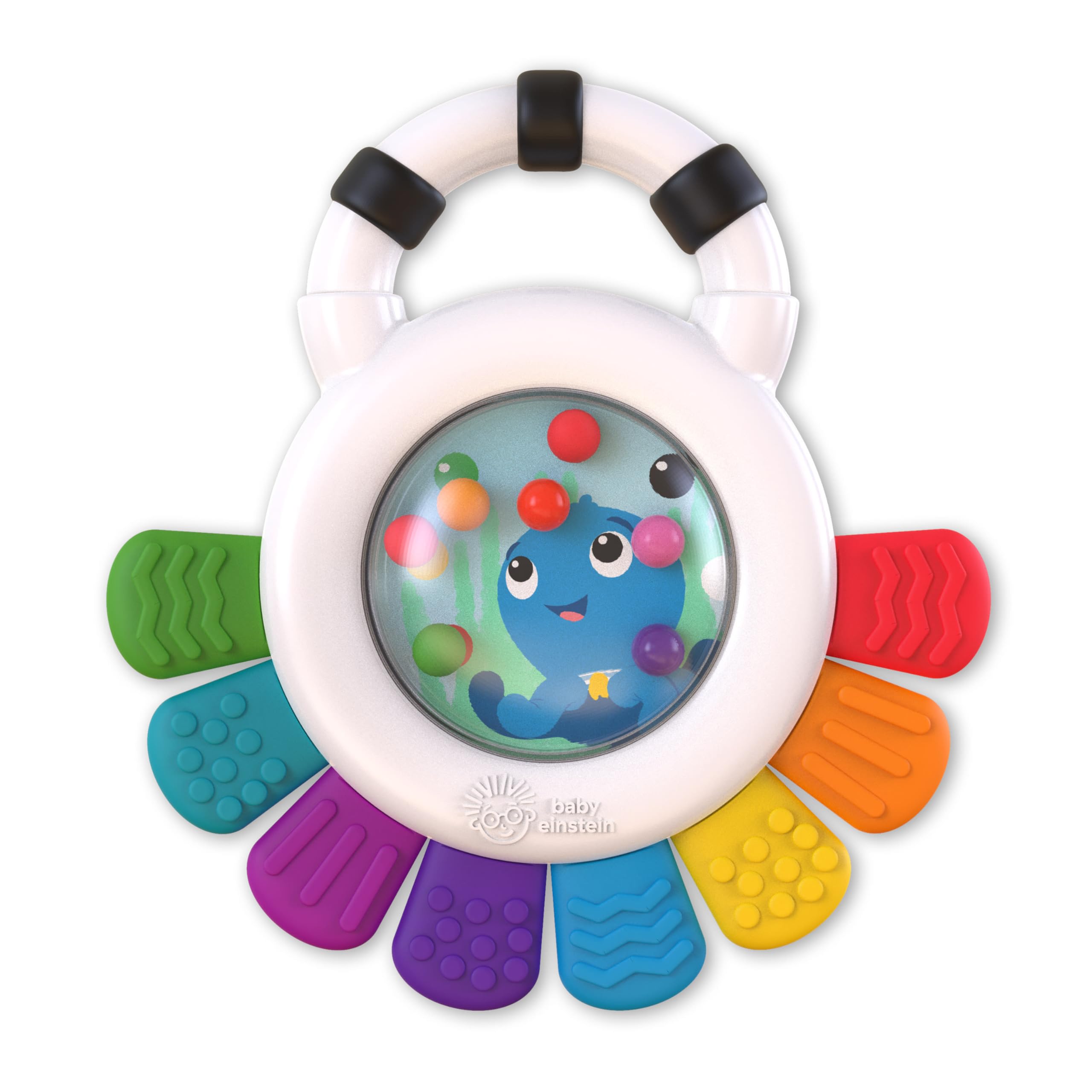 Baby Einstein Outstanding Opus The Octopus Sensory Rattle and Teether Toy, BPA Free, 3 Months+ 1