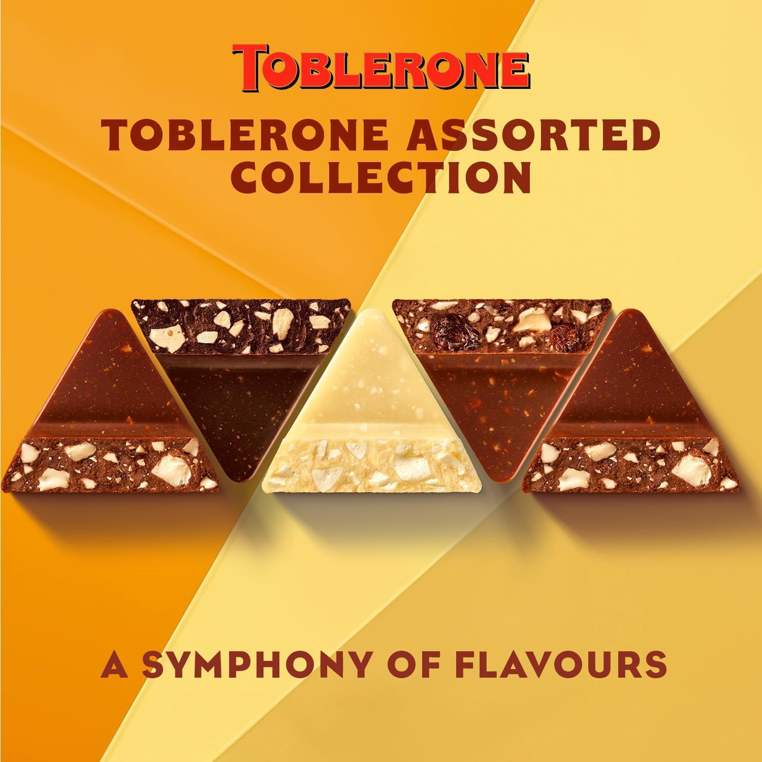 Toblerone Assorted Diamond Chocolate Truffles - Milk, Dark & Golden Caramel Praline, 180g 6