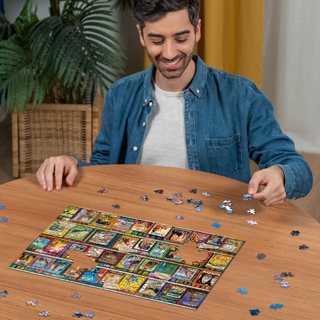 Ravensburger Vintage Travel Guides 500 Piece Jigsaw Puzzle for Adults and Kids 10+ 4