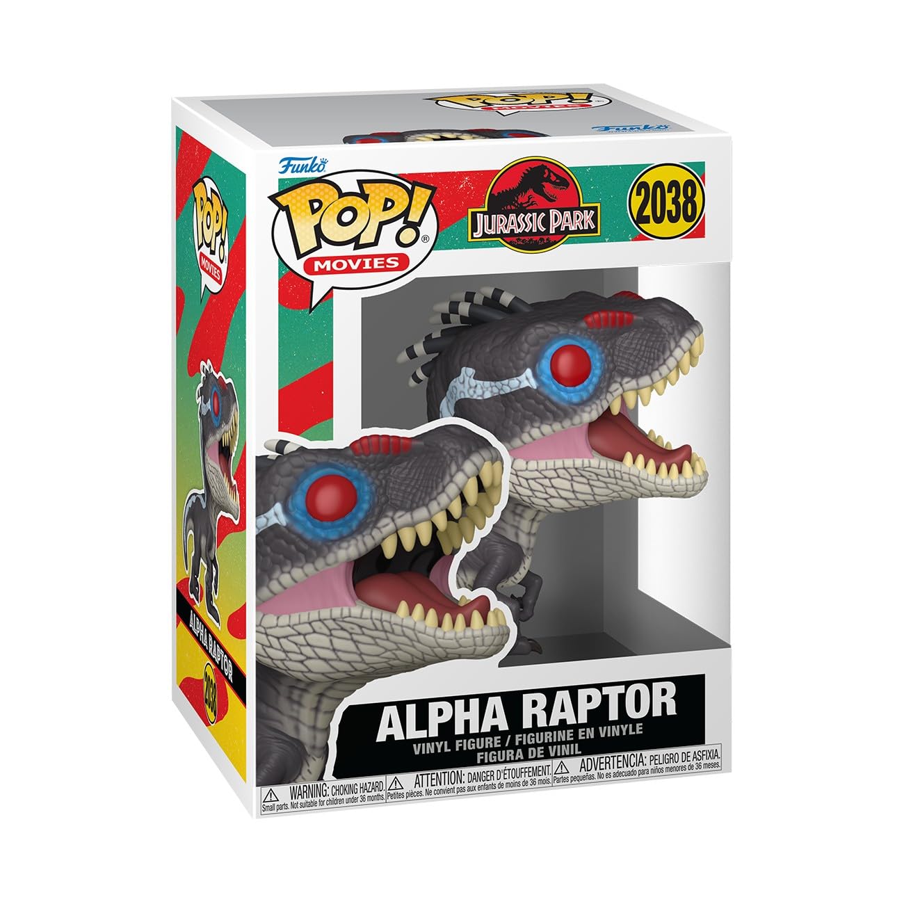 Funko Pop! Movies: Jurassic Park Alpha Raptor Collectible Vinyl Figure | 3.75 in
