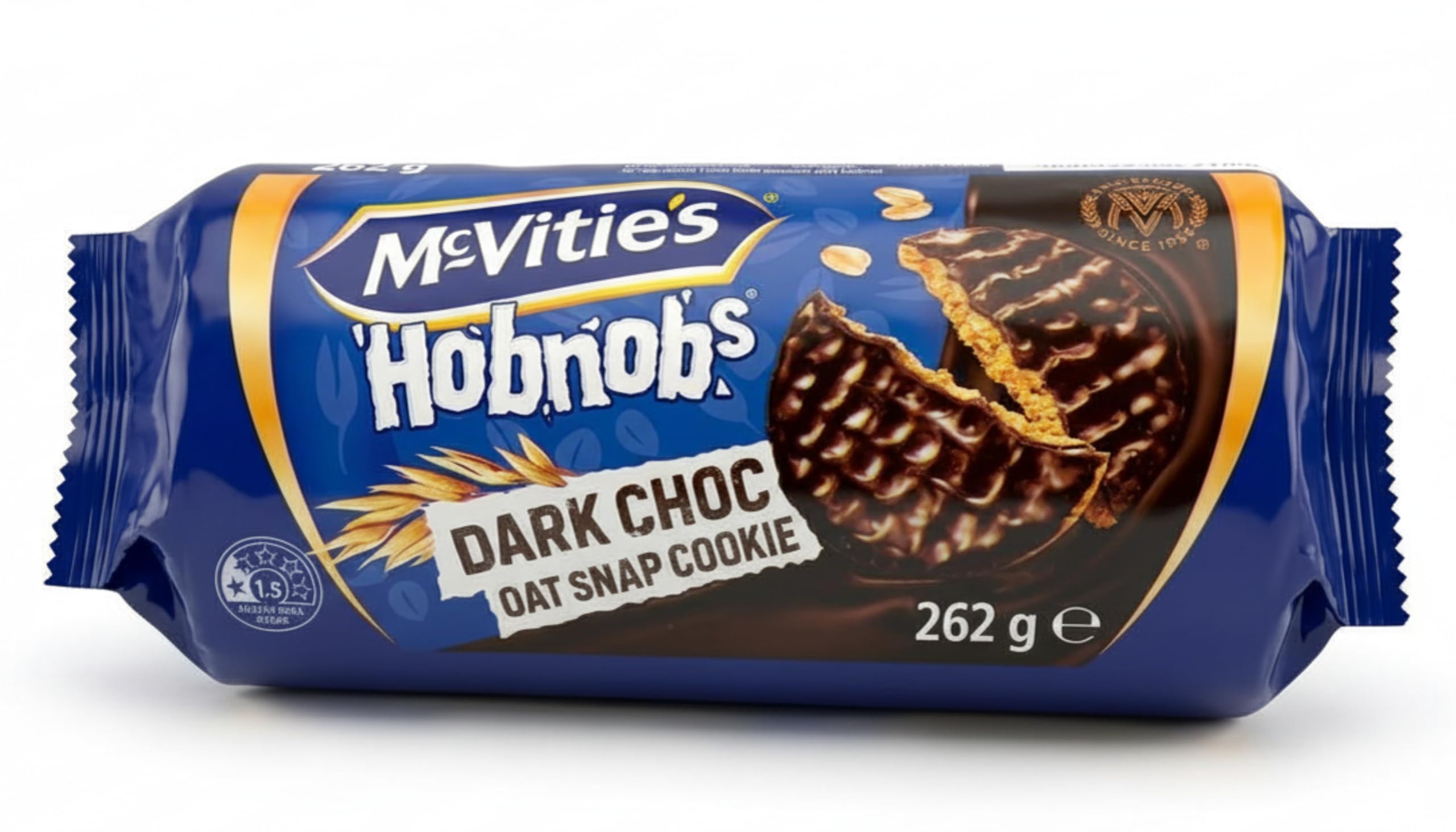 McVitie's Hobnobs Dark Chocolate Biscuits - Oaty Crunch with Rich Dark Chocolate | 262g 1