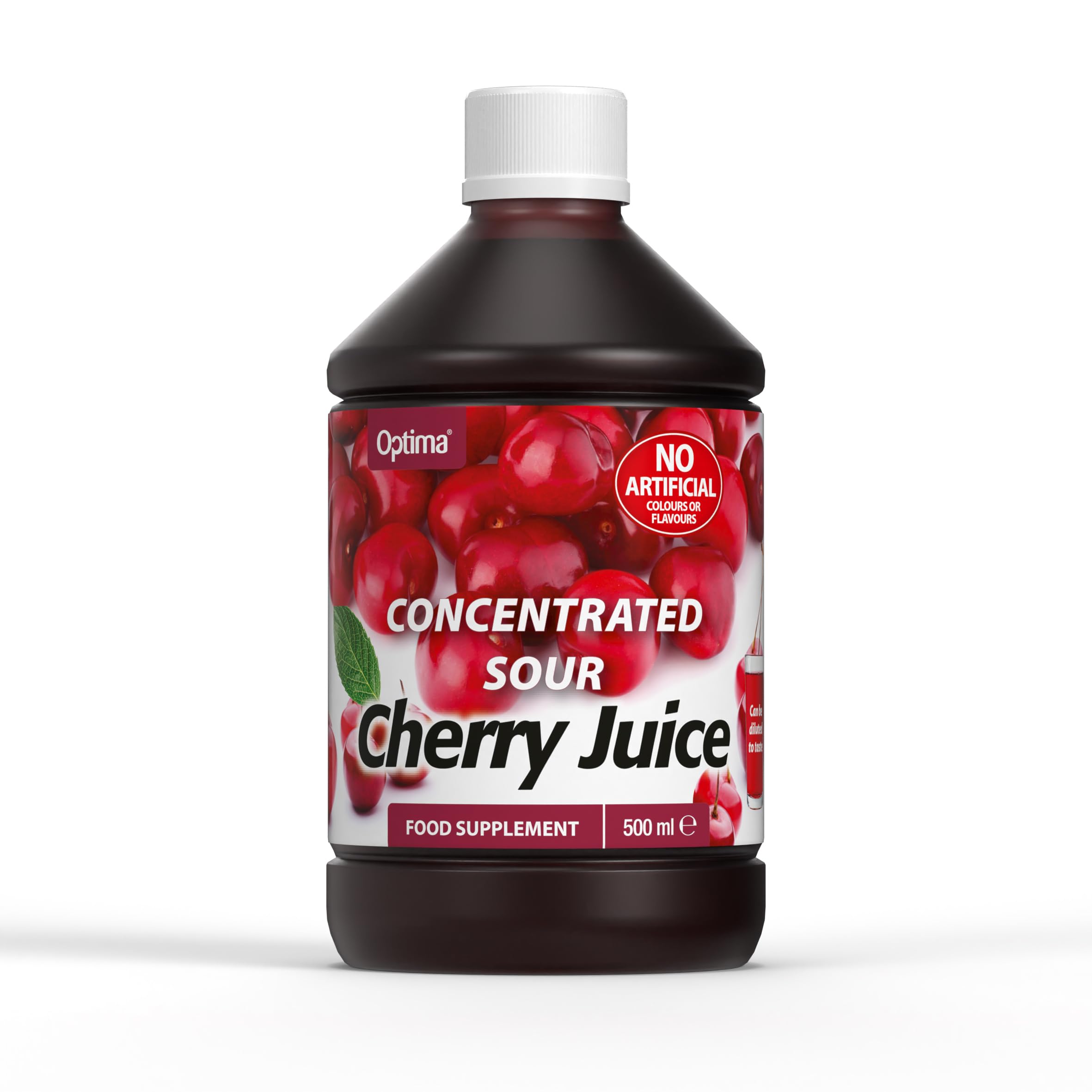 OPTIMA Sour Cherry Juice Concentrate - Natural, Vegan, No Artificial Flavours | 500 ml