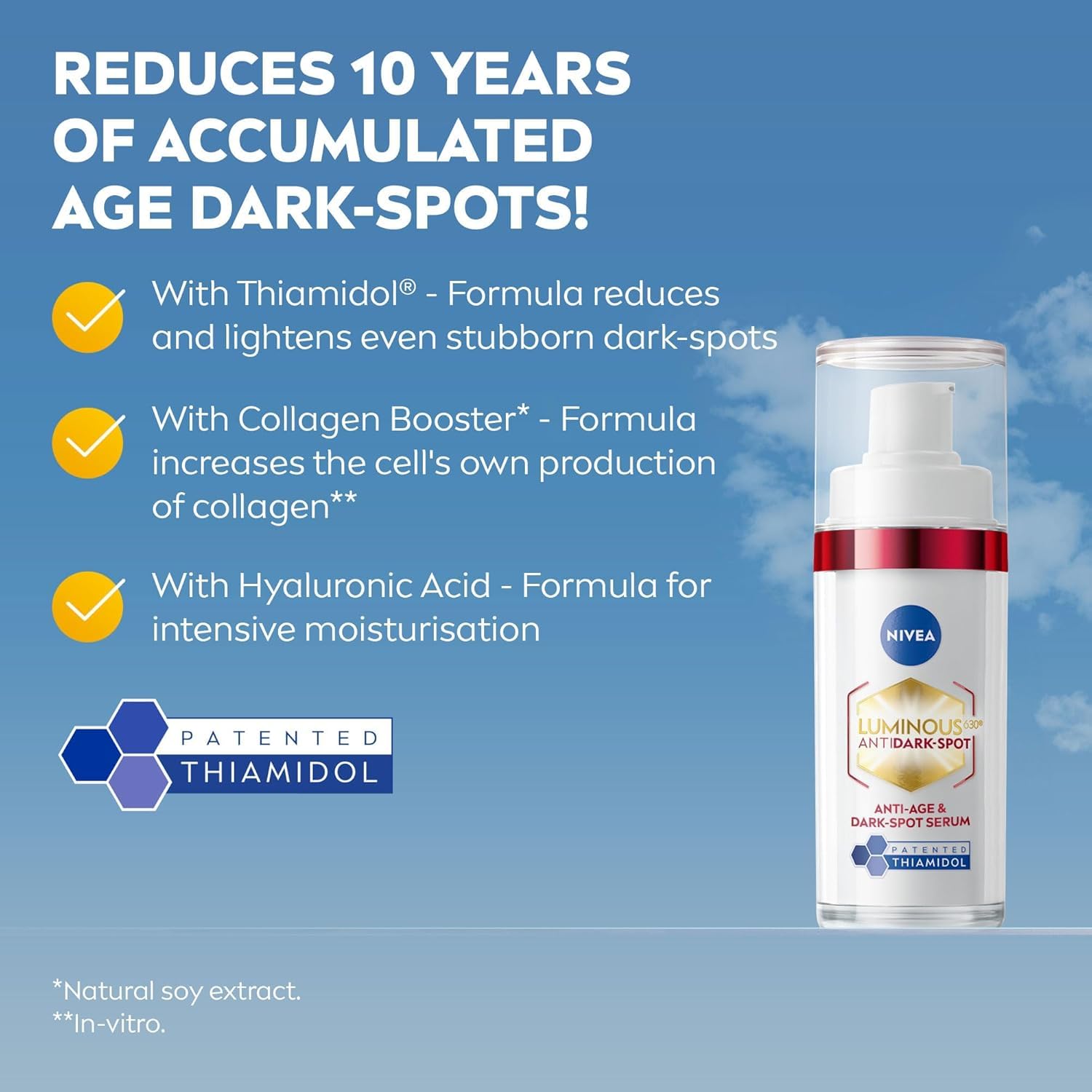NIVEA Luminous 630 Anti Dark-Spot & Anti-Age Serum - Reduces Dark Spots & Wrinkles | 30ml 2