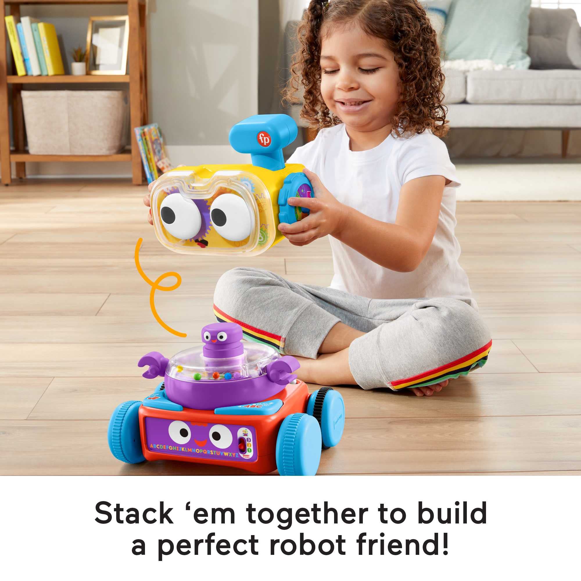 Fisher-Price 4-in-1 Ultimate Learning Bot, giocattolo elettronico di attività con luci, musica e contenuti educativi per neonati e bambini 7