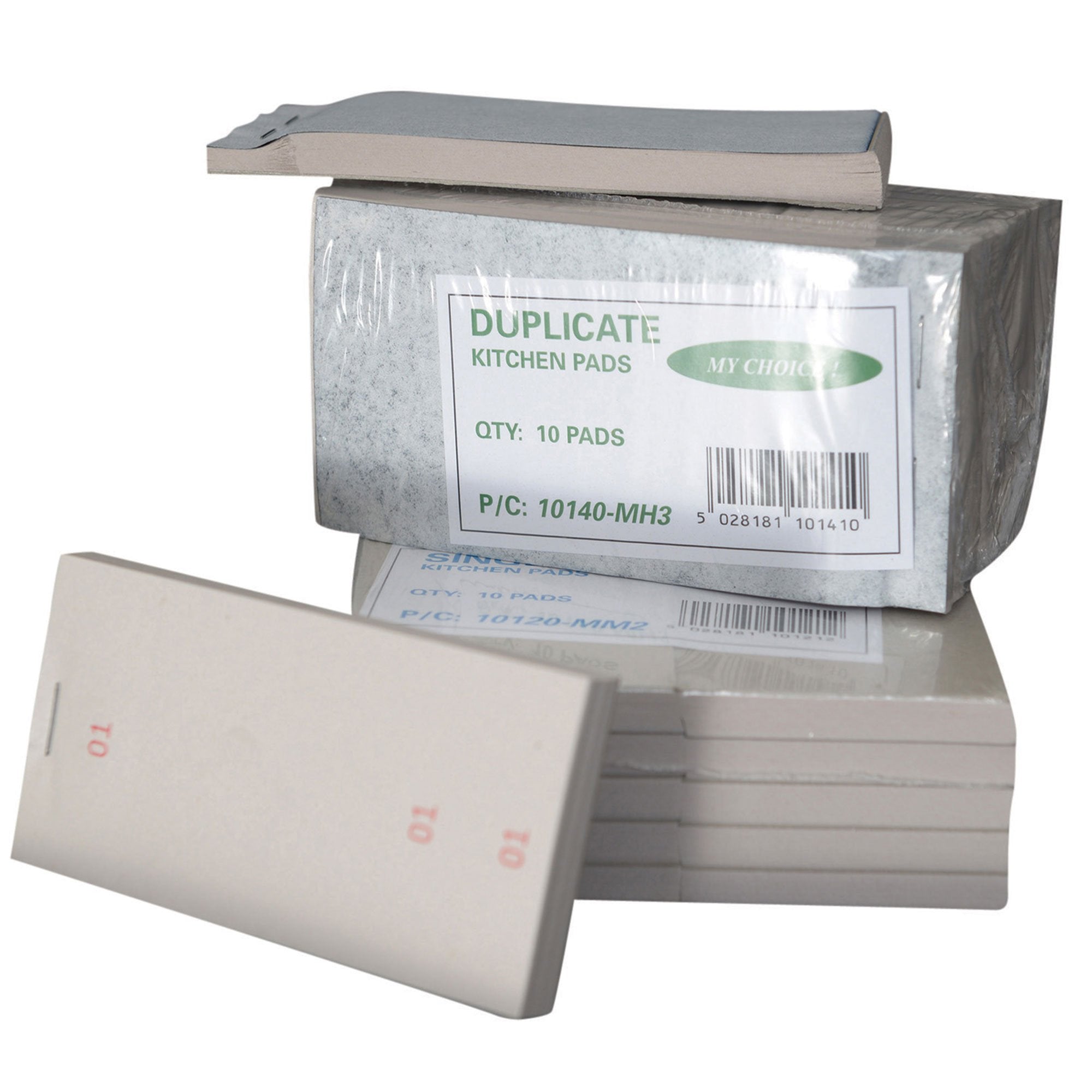 bar@drinkstuff Restaurant Order Pads with Duplicate Sheet - Set of 10 | 50 Numbered Sheets