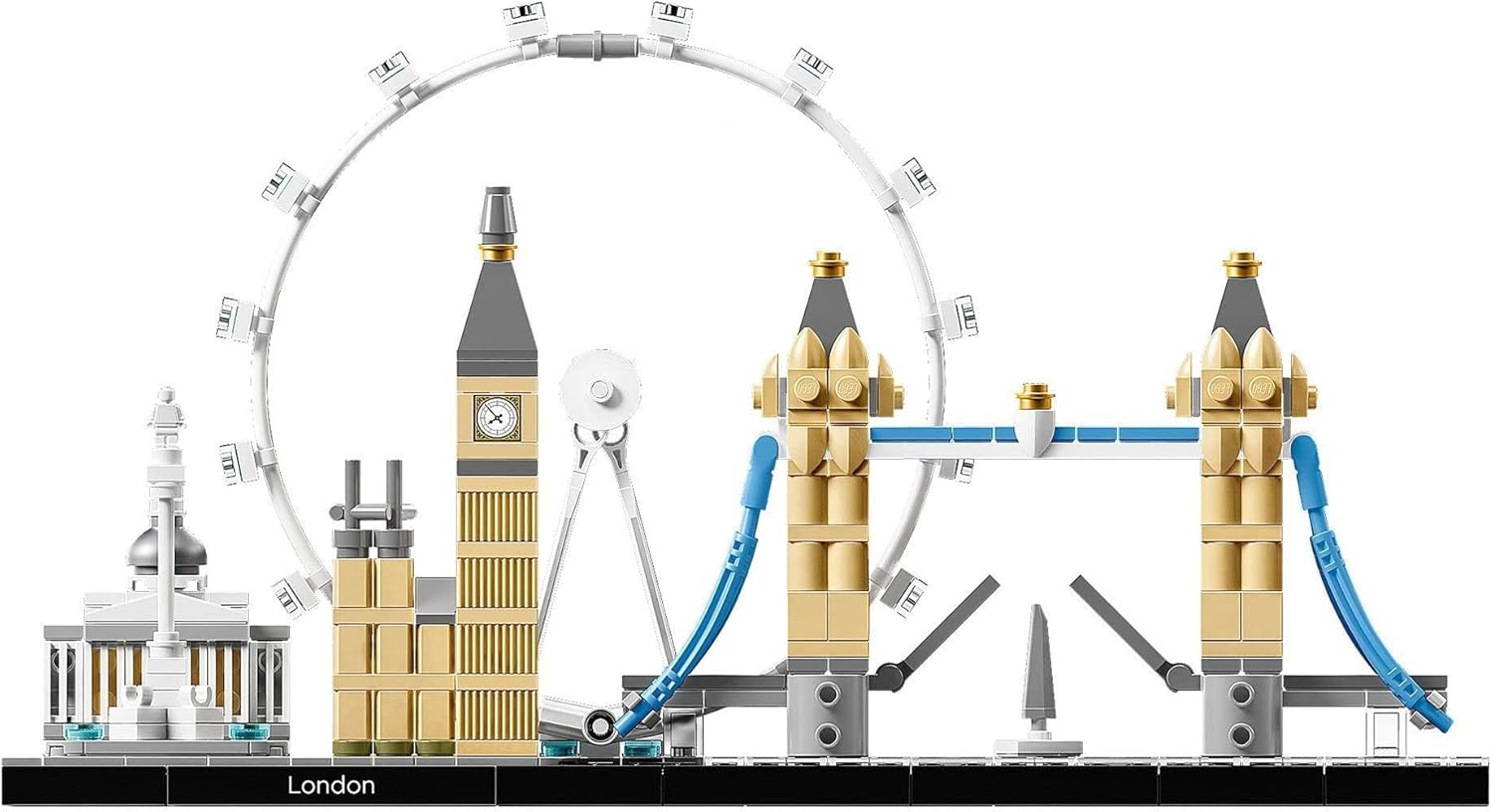 LEGO Architecture Skyline London 21034 - Big Ben, Tower Bridge, London Eye Building Set 2