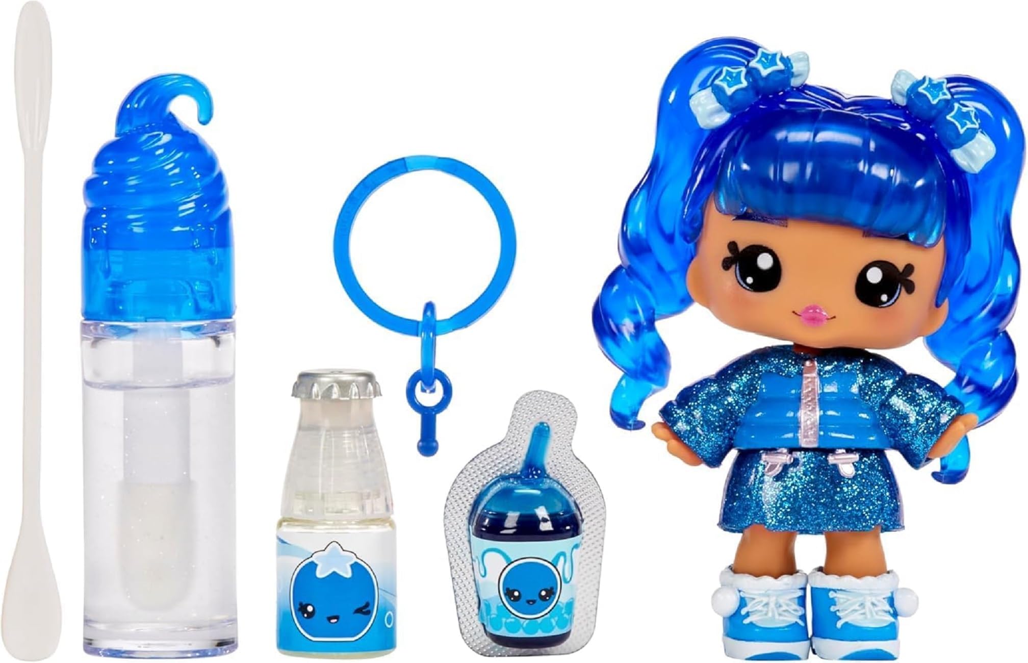 Yummiland Lipgloss Doll - Rory Blueberry - Scented DIY Lipgloss Kit for Kids Ages 4+ 1