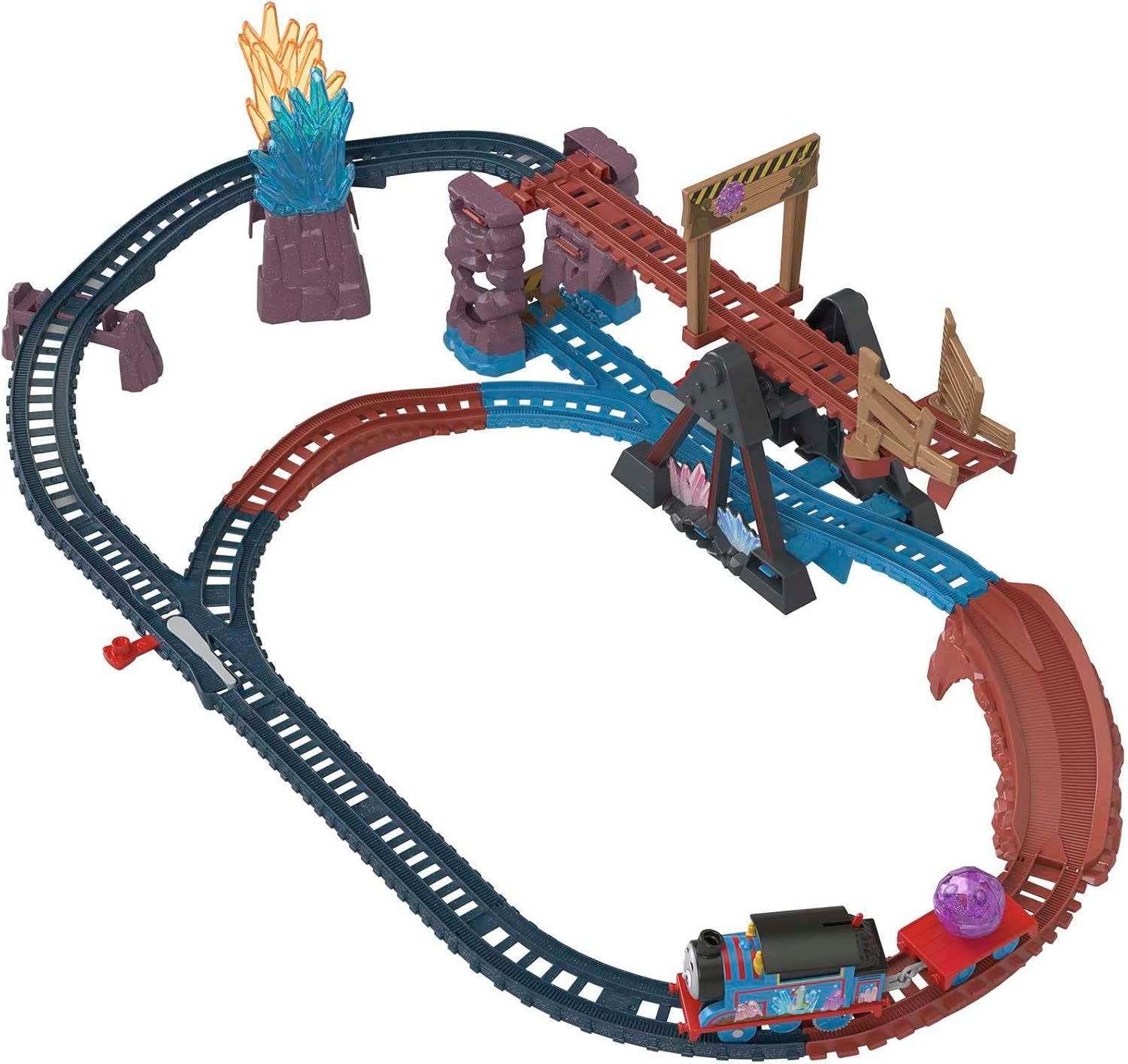 Fisher-Price Thomas and Friends Crystal Caves Adventure Train Set - Motorized Thomas Engine & Track Playset for Ages 3+