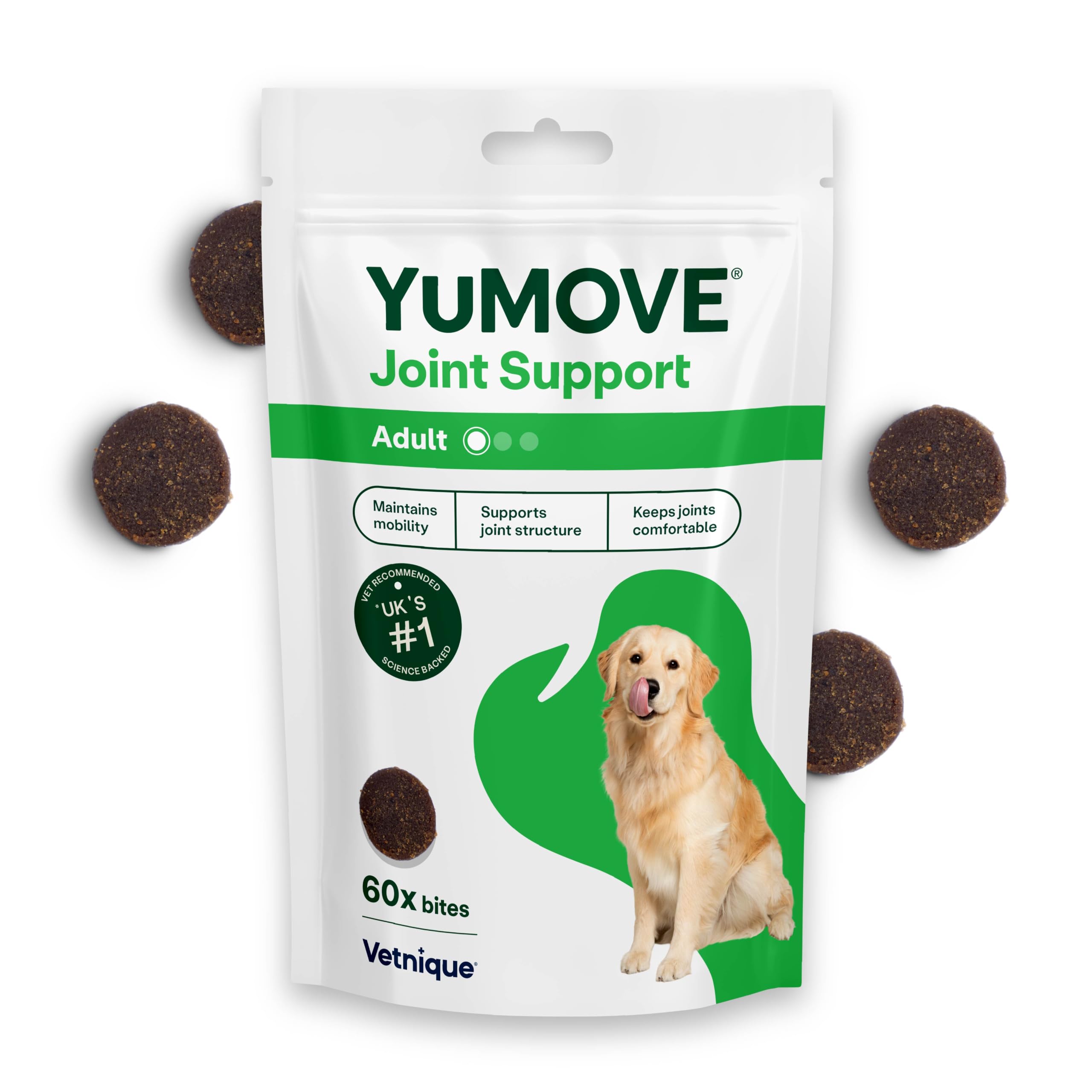 YuMOVE Adult Dog Joint Supplement - Aids Mobility, Reinforces Joint Structure | 60 Chews