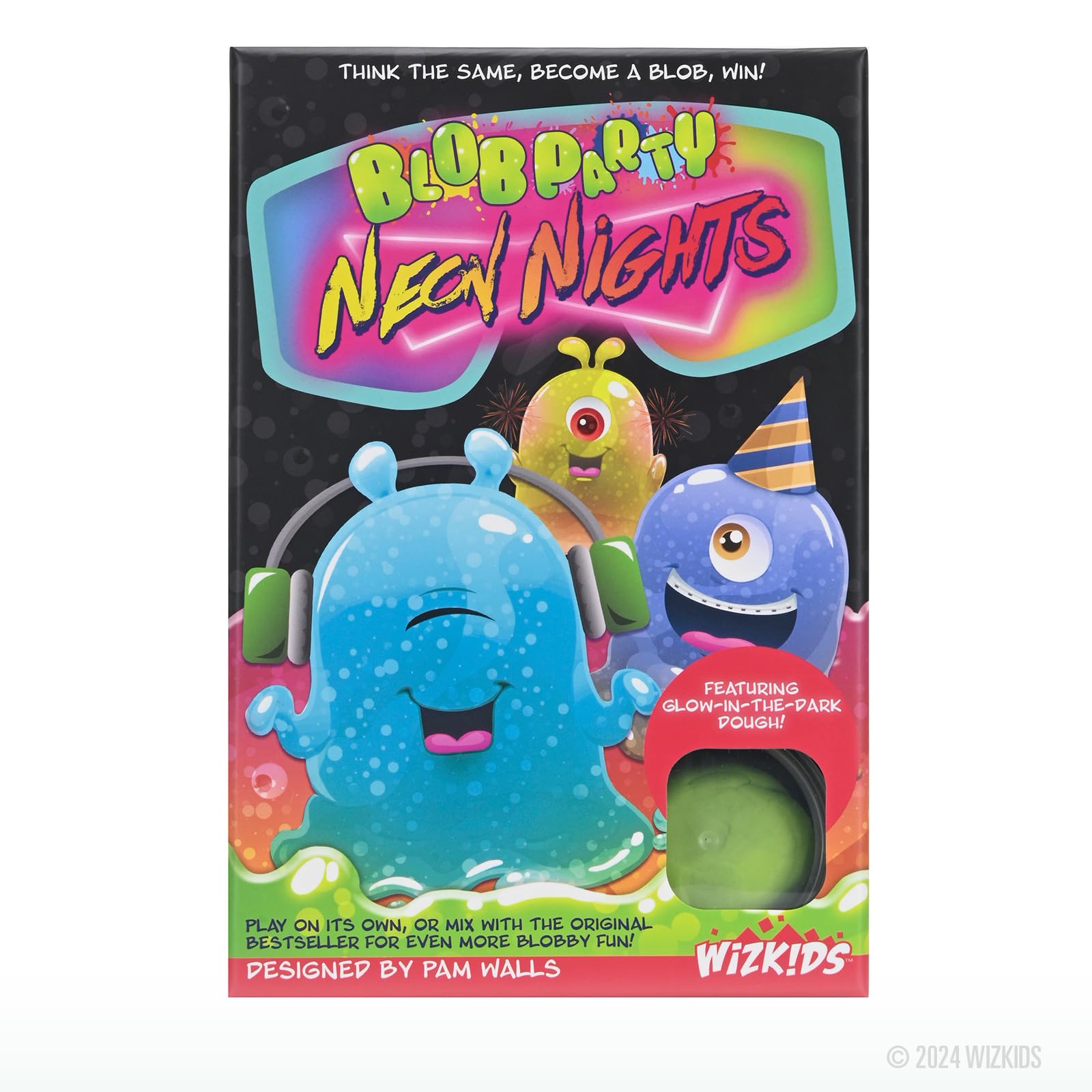 Blob Party: Neon Nights - Co-op Party Game with Glow-in-the-Dark Dough 1