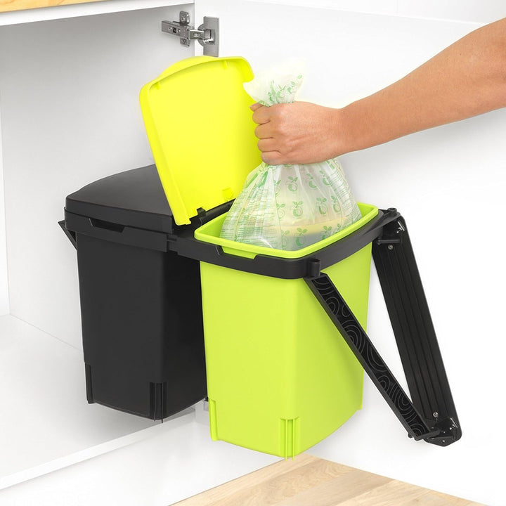 Brabantia - Compostable Bin Liners Size C, 10-12L, 10 Bags, Green