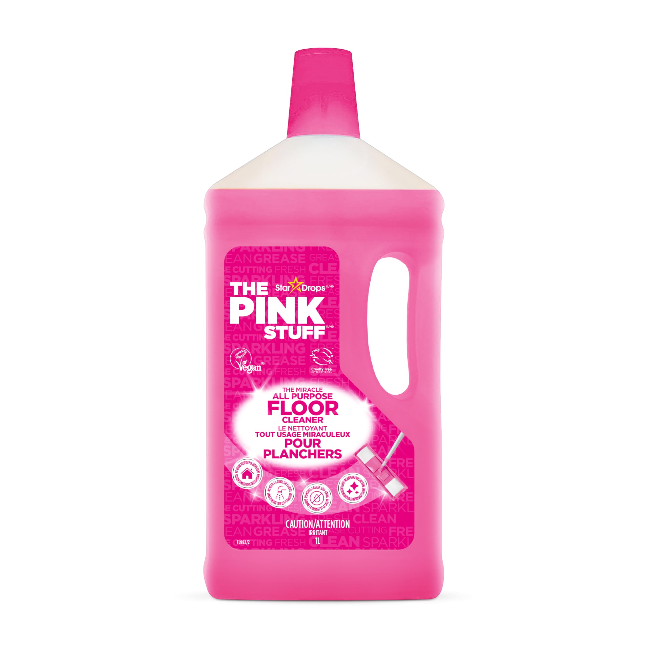 Stardrops Pink Stuff All Purpose Floor Cleaner - Concentrated Formula | 1 Litre 1