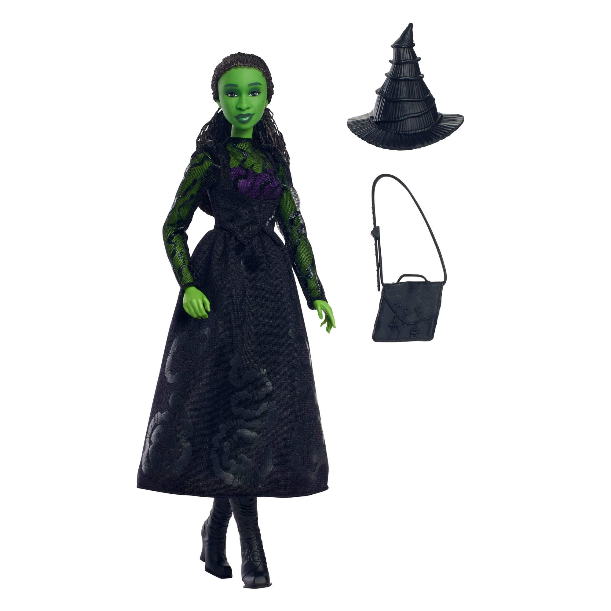 Mattel Elphaba Fashion Doll - 11.4 Inch, Ages 4+, Green Skin, Braided Hair, Removable Outfit 5