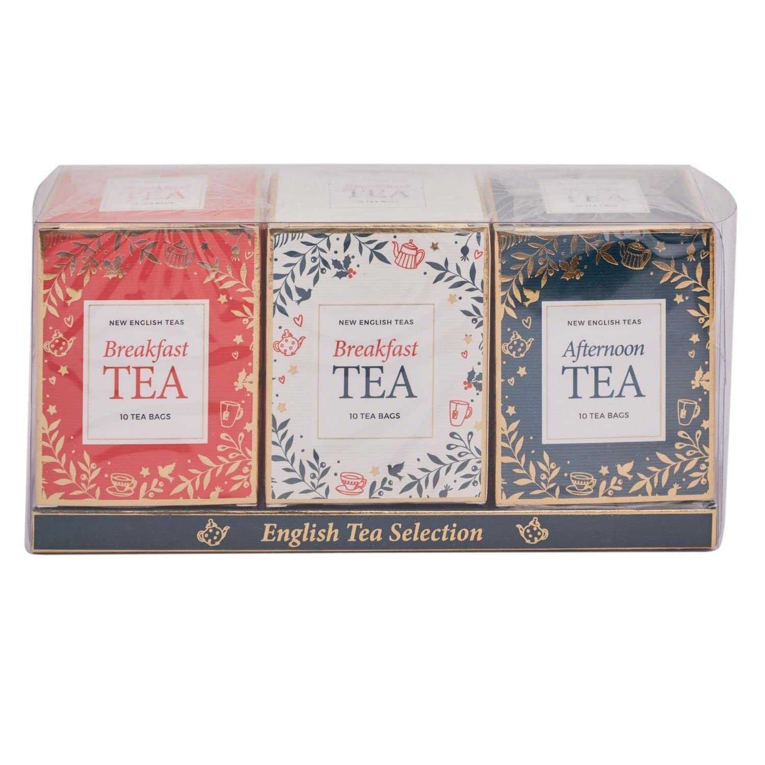 New English Teas Christmas Themed English Tea Carton Gift Set of 3 3