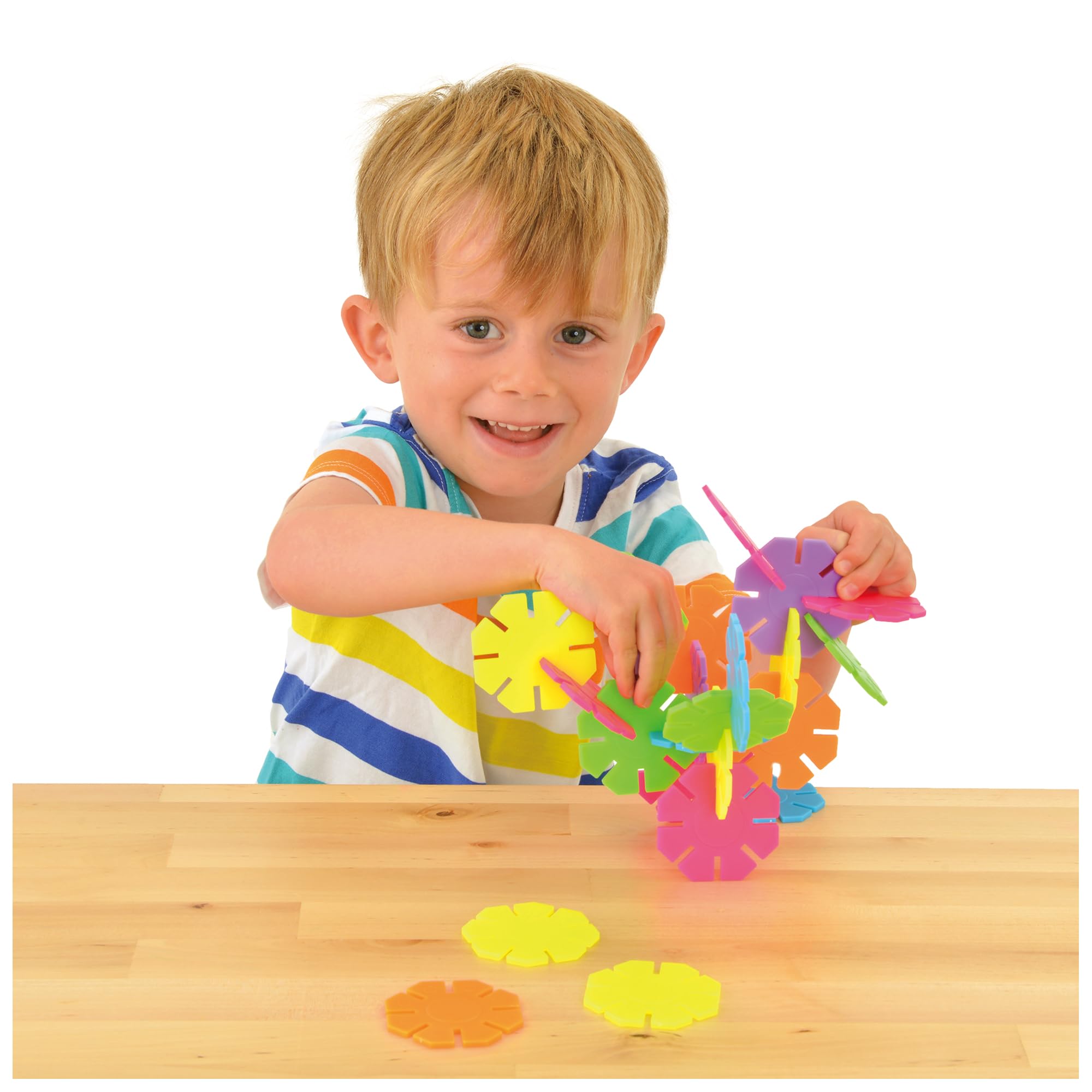Galt Toys First Octons Construction Set | 48 Fluorescent Pieces | Ages 3-10
