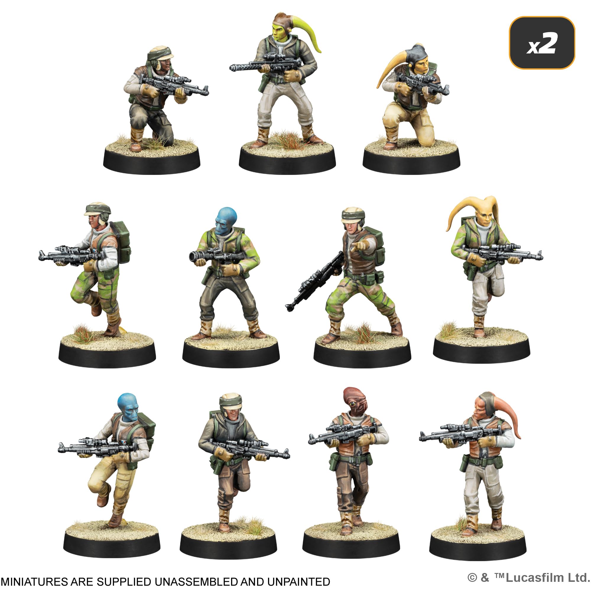 Atomic Mass Games Star Wars: Legion Rebel Alliance Starter Set 4