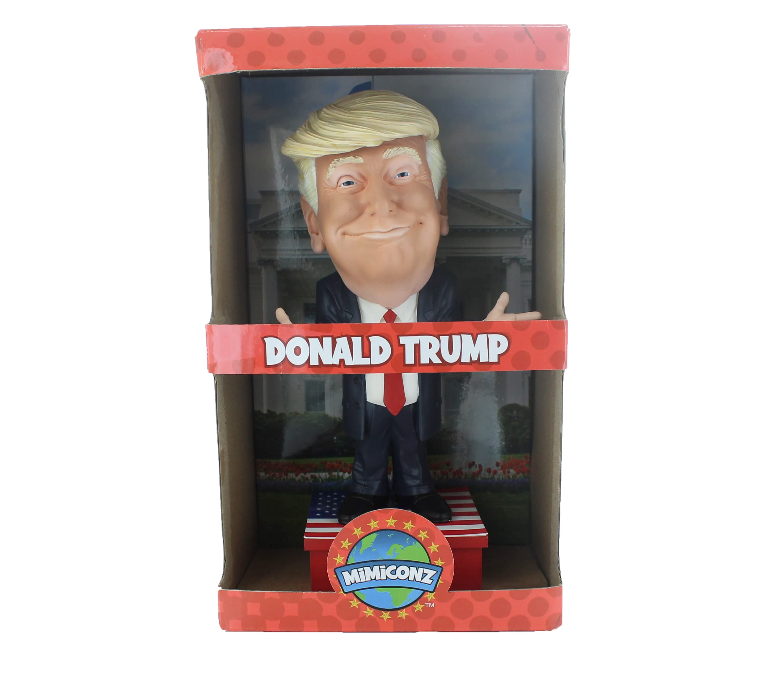 Mimiconz Donald Trump World Leaders Chibi Figure - 20cm Hand-Painted PVC Miniature