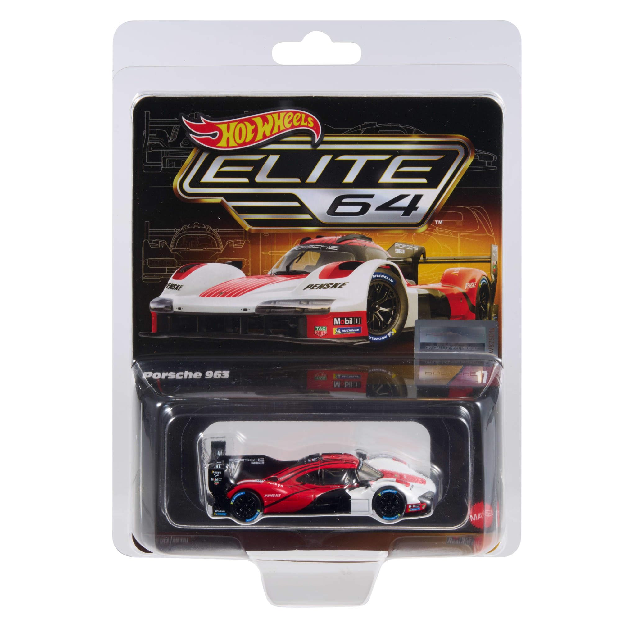 Hot Wheels Elite 64 Porsche 963 1:64 Scale Die-Cast Race Car | Real Riders Wheels | Adult Collector 6