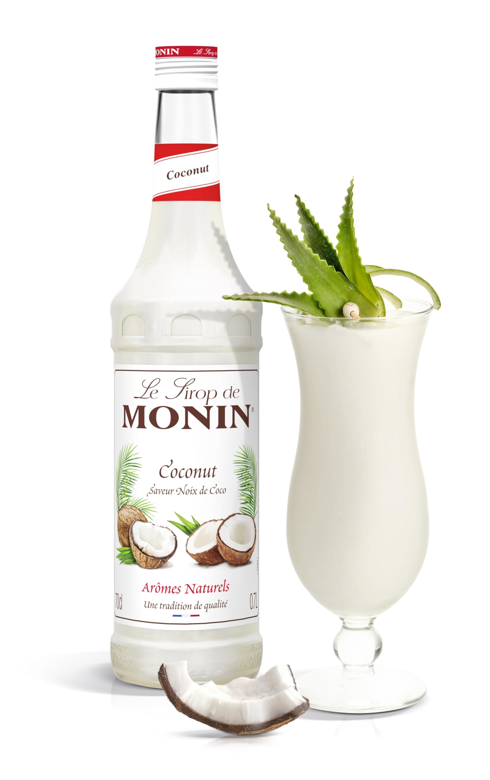 Monin Coconut Syrup - Intense Coconut Flavour | 700ml | Vegan & Allergen-Free