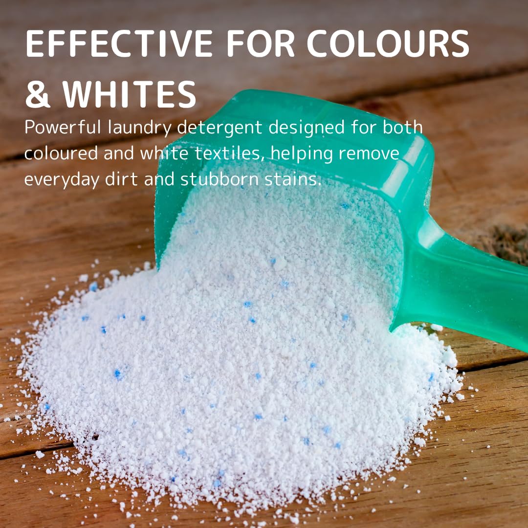 ABENA Washing Powder - Non-Bio Laundry Detergent, 1.65 kg, Whites & Colours